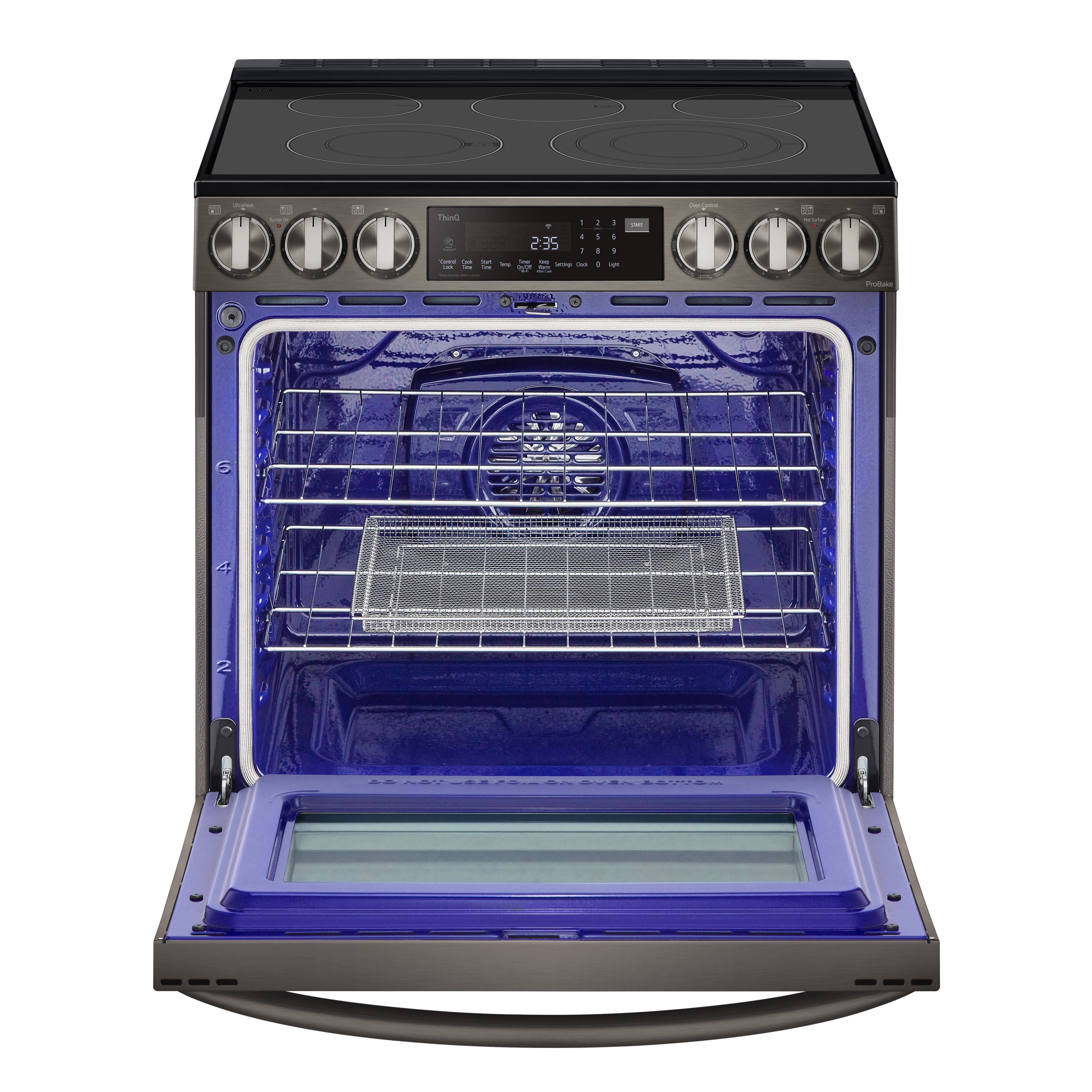 LSEL6335D LG 30 Inch Smart Electric Range with InstaView Window - 6.3 cu. ft., Black Stainless Steel-3