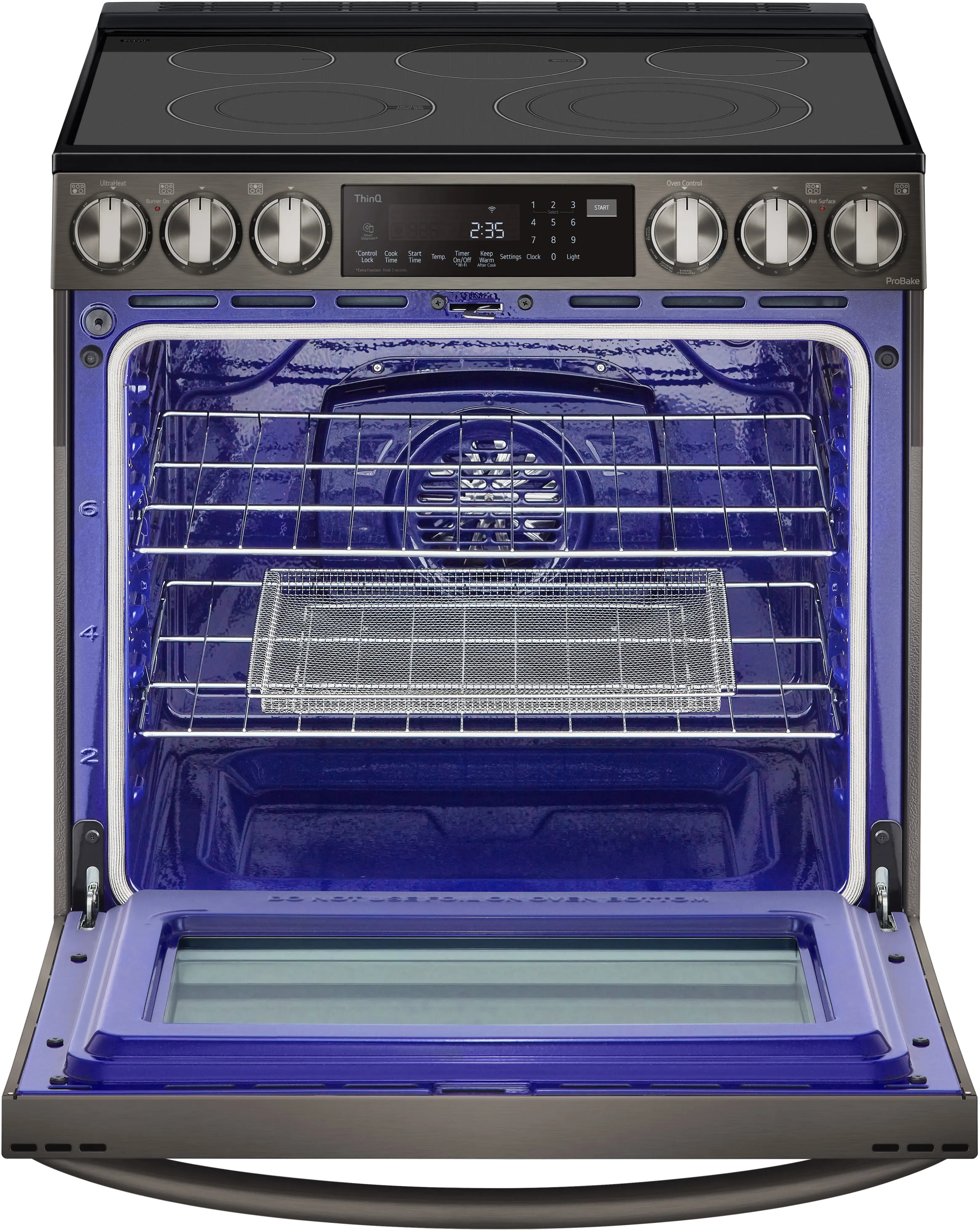 LSEL6335D LG 30 Inch Smart Electric Range with InstaView Window - 6.3 cu. ft., Black Stainless Steel-3