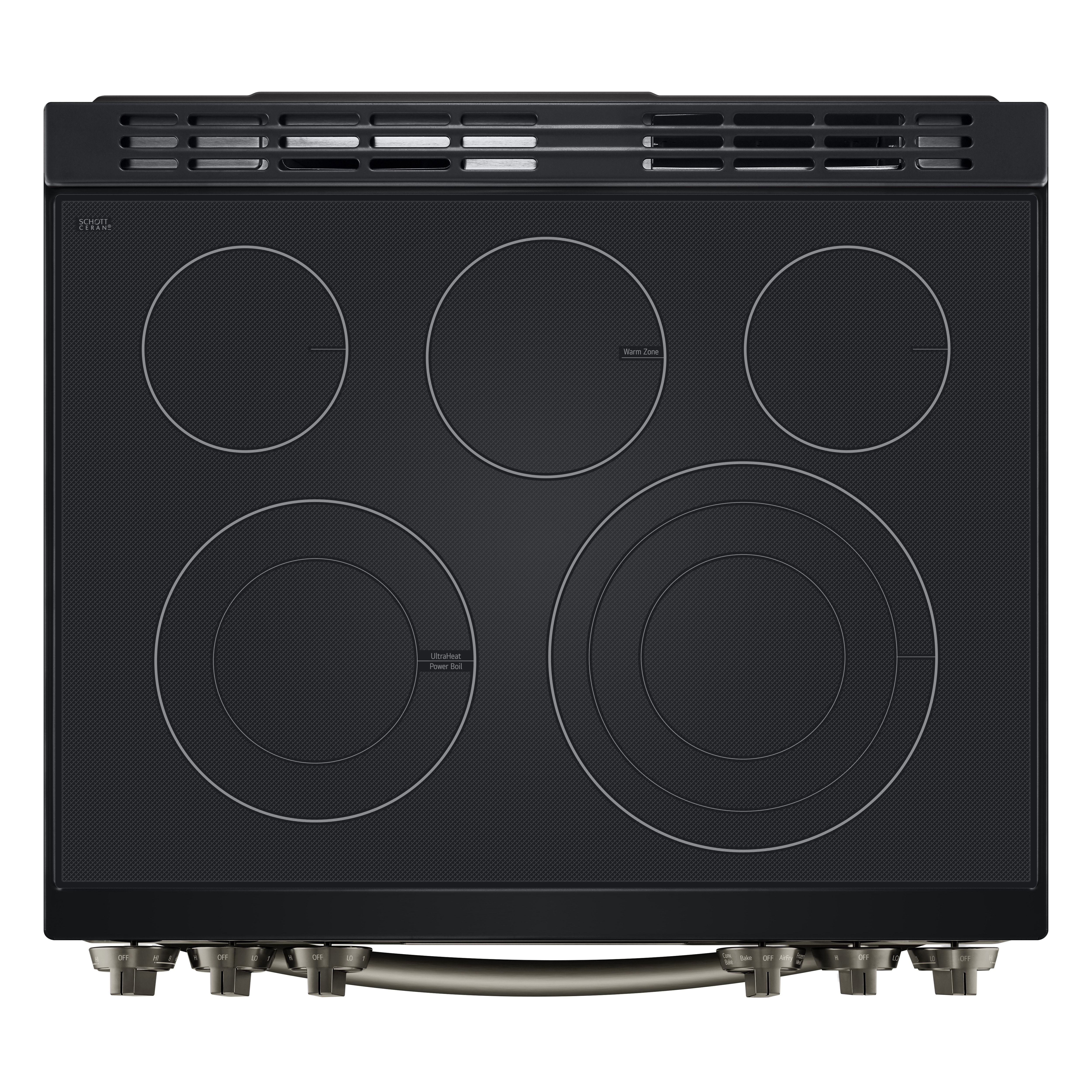 LSEL6335D LG 30 Inch Smart Electric Range with InstaView Window - 6.3 cu. ft., Black Stainless Steel-6