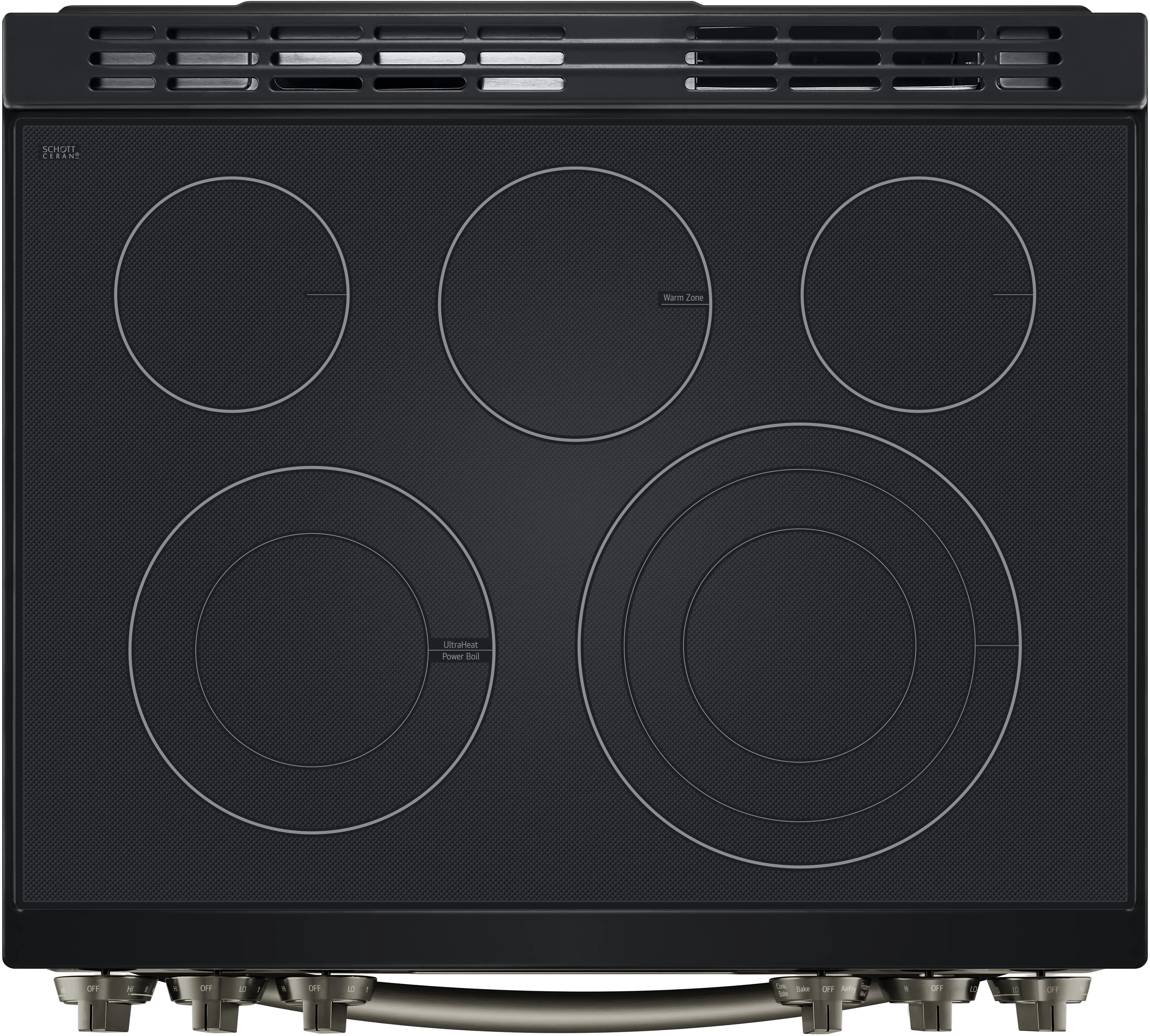LSEL6335D LG 30 Inch Smart Electric Range with InstaView Window - 6.3 cu. ft., Black Stainless Steel-6