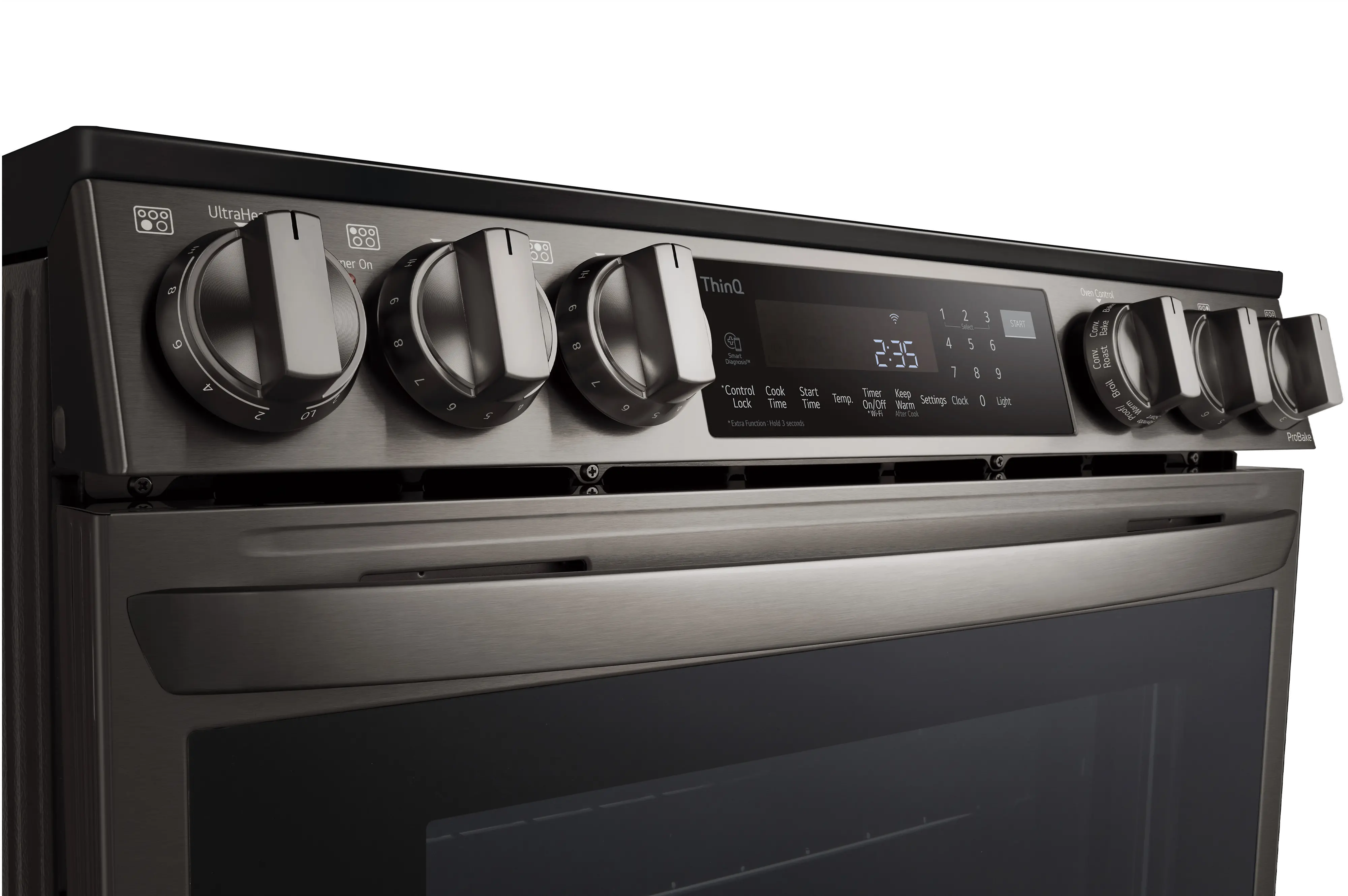 LSEL6335D LG 30 Inch Smart Electric Range with InstaView Window - 6.3 cu. ft., Black Stainless Steel-7