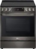 LSEL6335D LG 6.3 cu ft Electric Range with InstaView - Black Stainless Steel