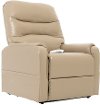 Contemporary Mushroom Beige Power Lift Recliner