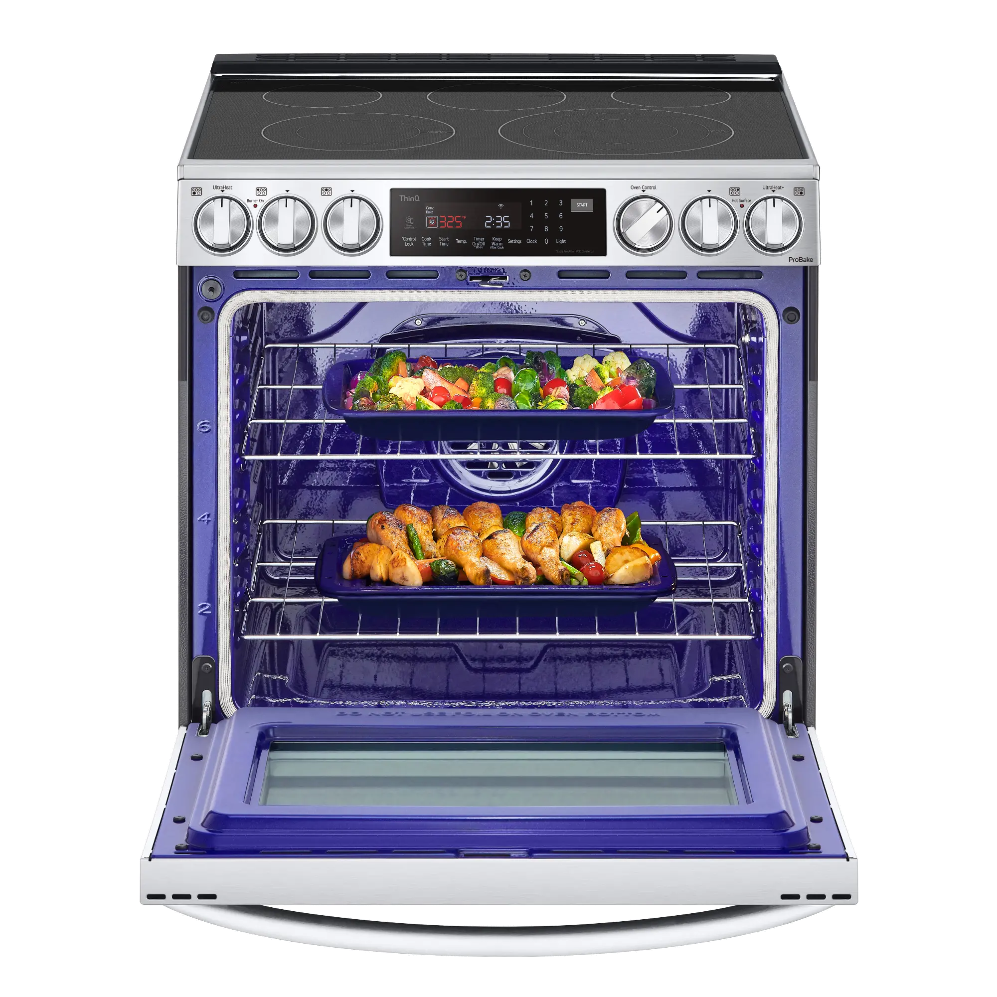 LSEL6337F LG 30 Inch Smart Electric Range with InstaView Window - 6.3 cu. ft., Stainless Steel-5