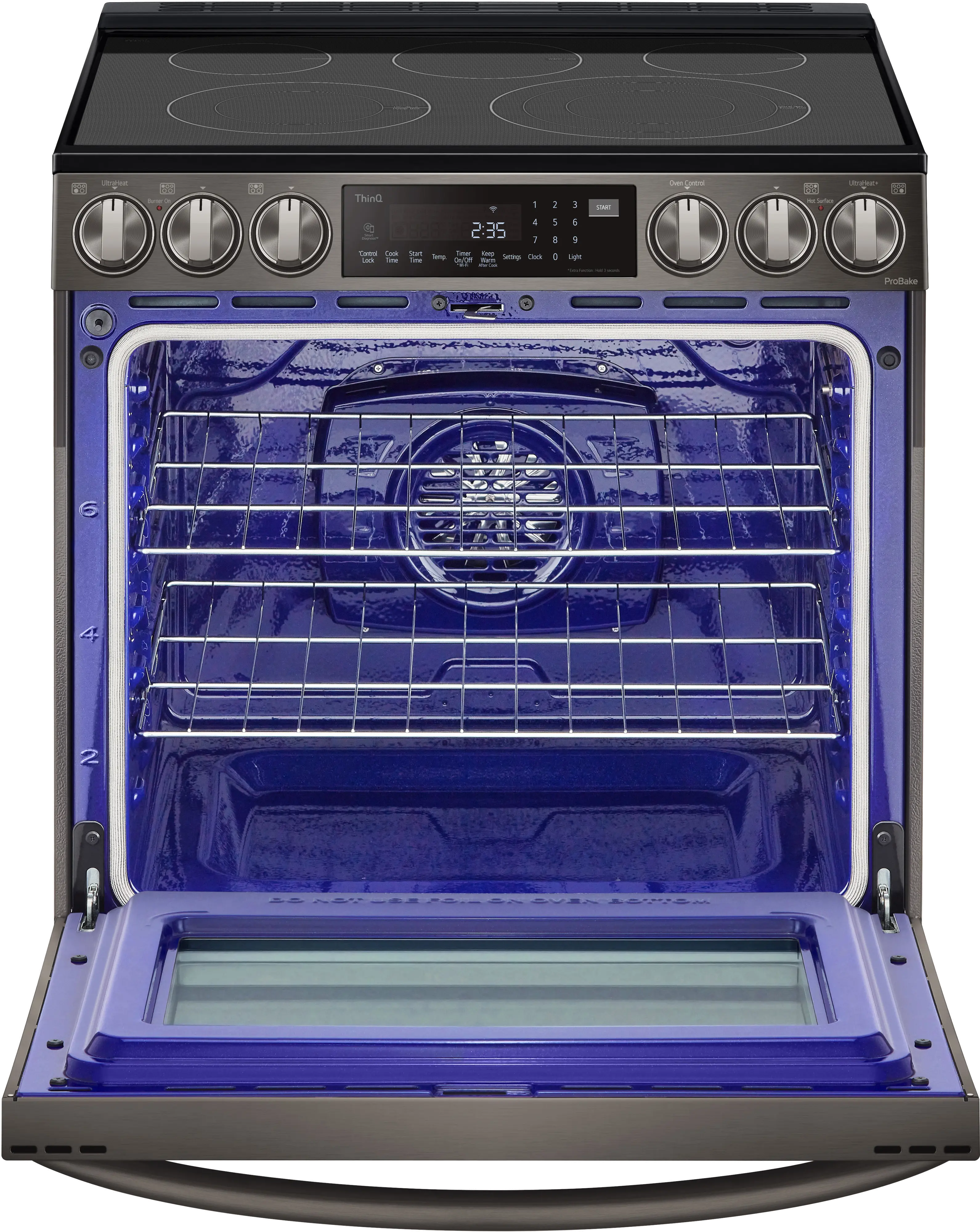 LSEL6337D LG 30 Inch Smart Electric Range with InstaView Window - 6.3 cu. ft., Black Stainless Steel-2