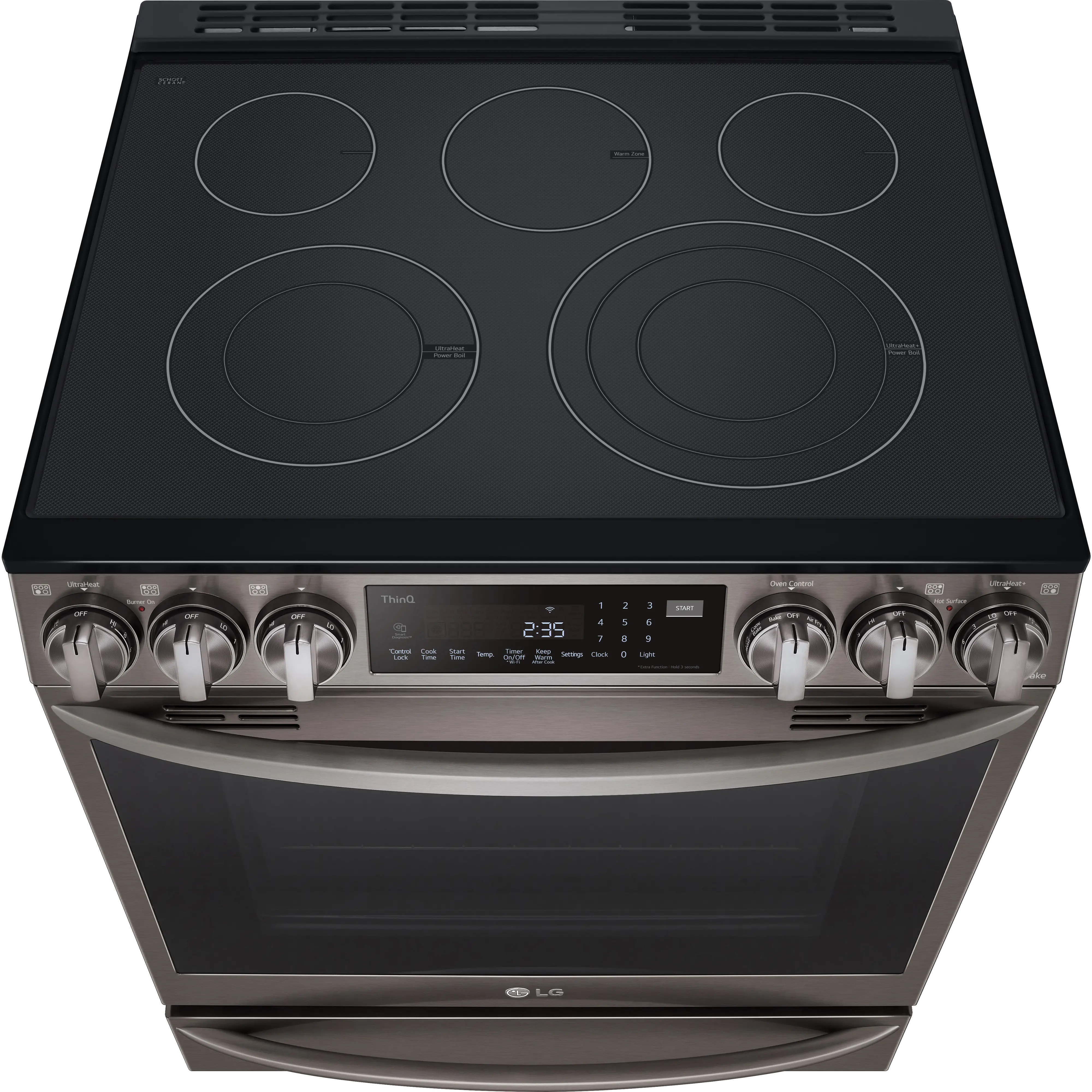 LSEL6337D LG 30 Inch Smart Electric Range with InstaView Window - 6.3 cu. ft., Black Stainless Steel-5