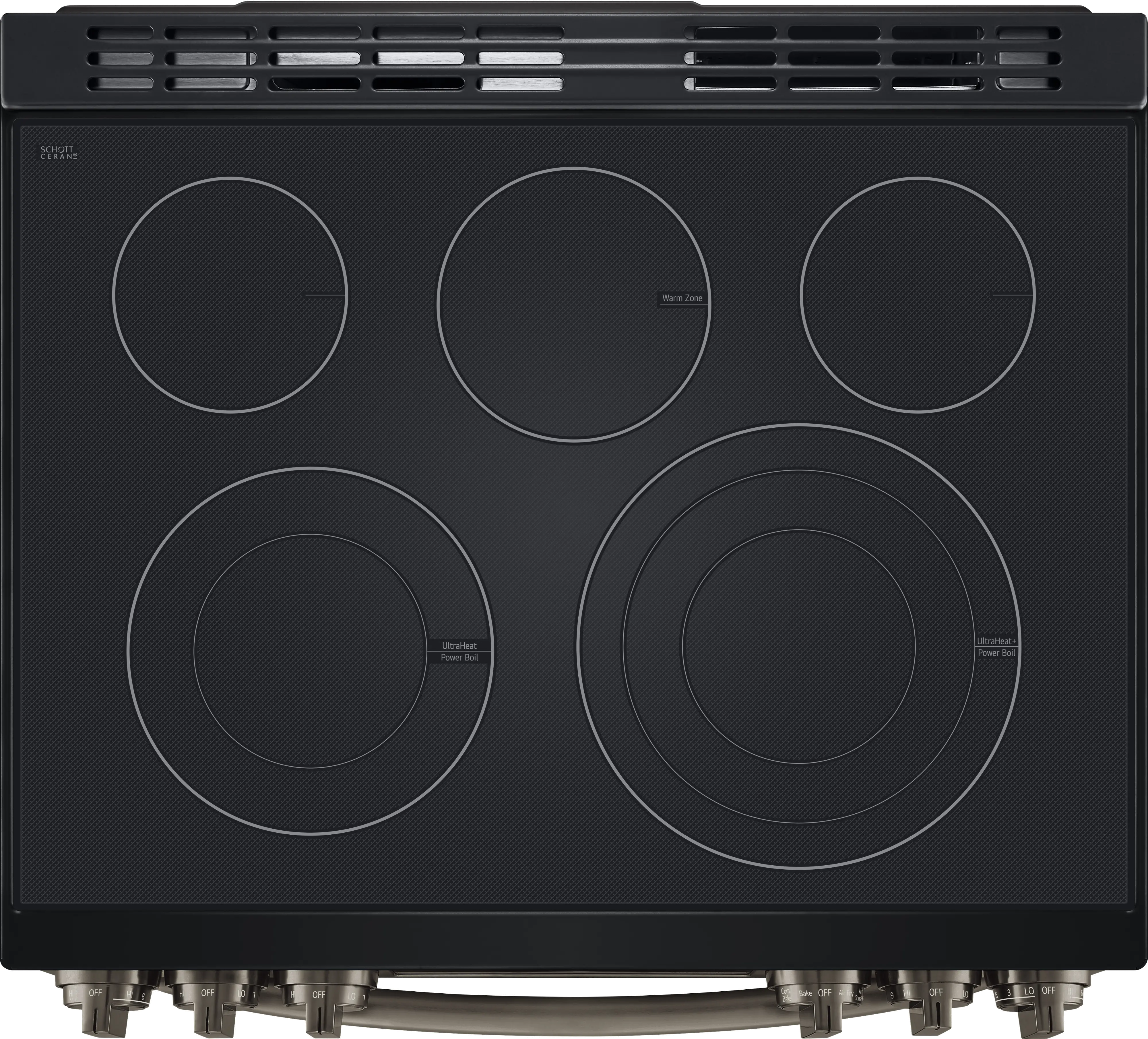 LSEL6337D LG 30 Inch Smart Electric Range with InstaView Window - 6.3 cu. ft., Black Stainless Steel-6