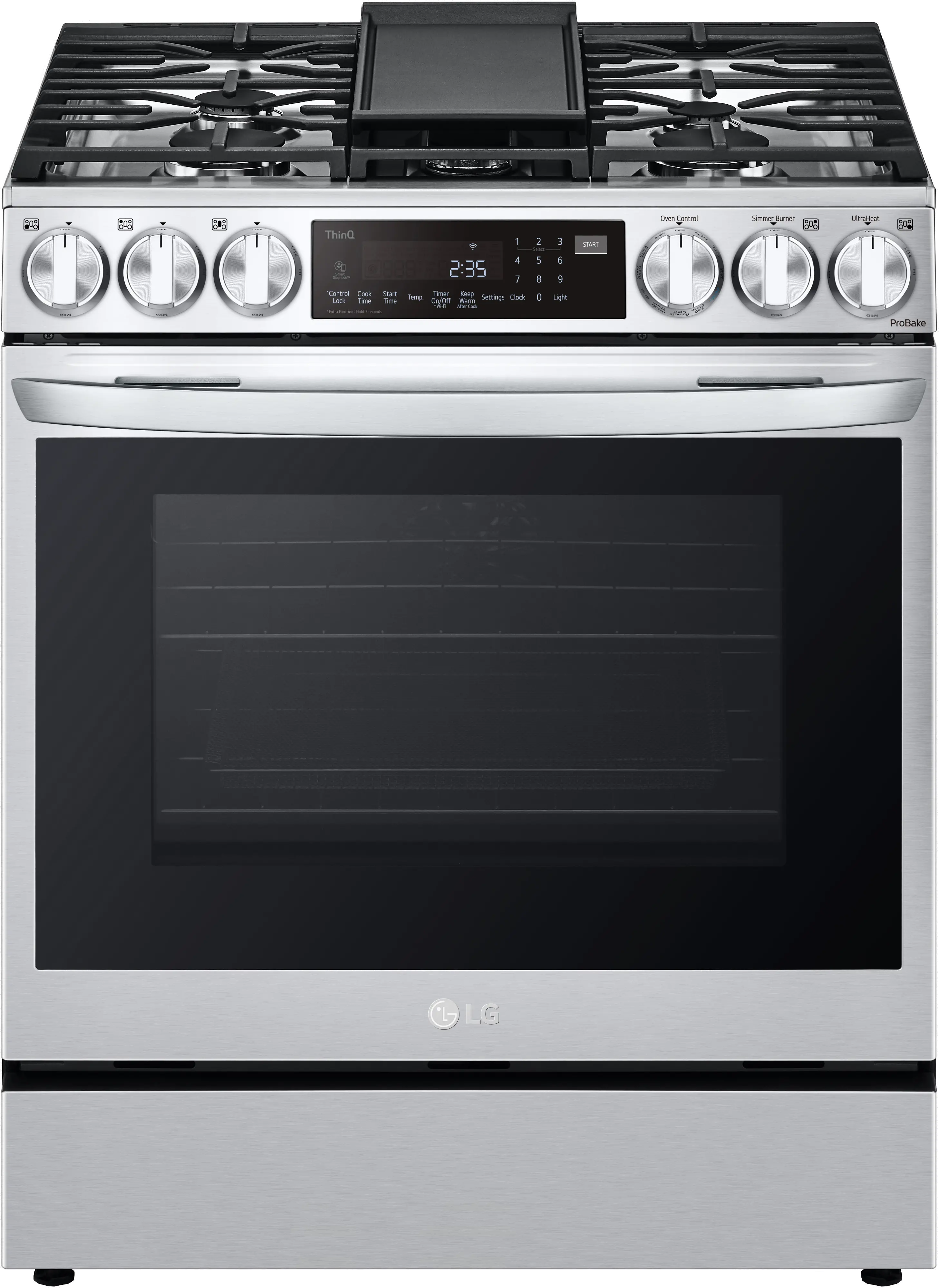 LSGL6335F LG Gas InstaView Range with Air Fry -Stainless Steel-1