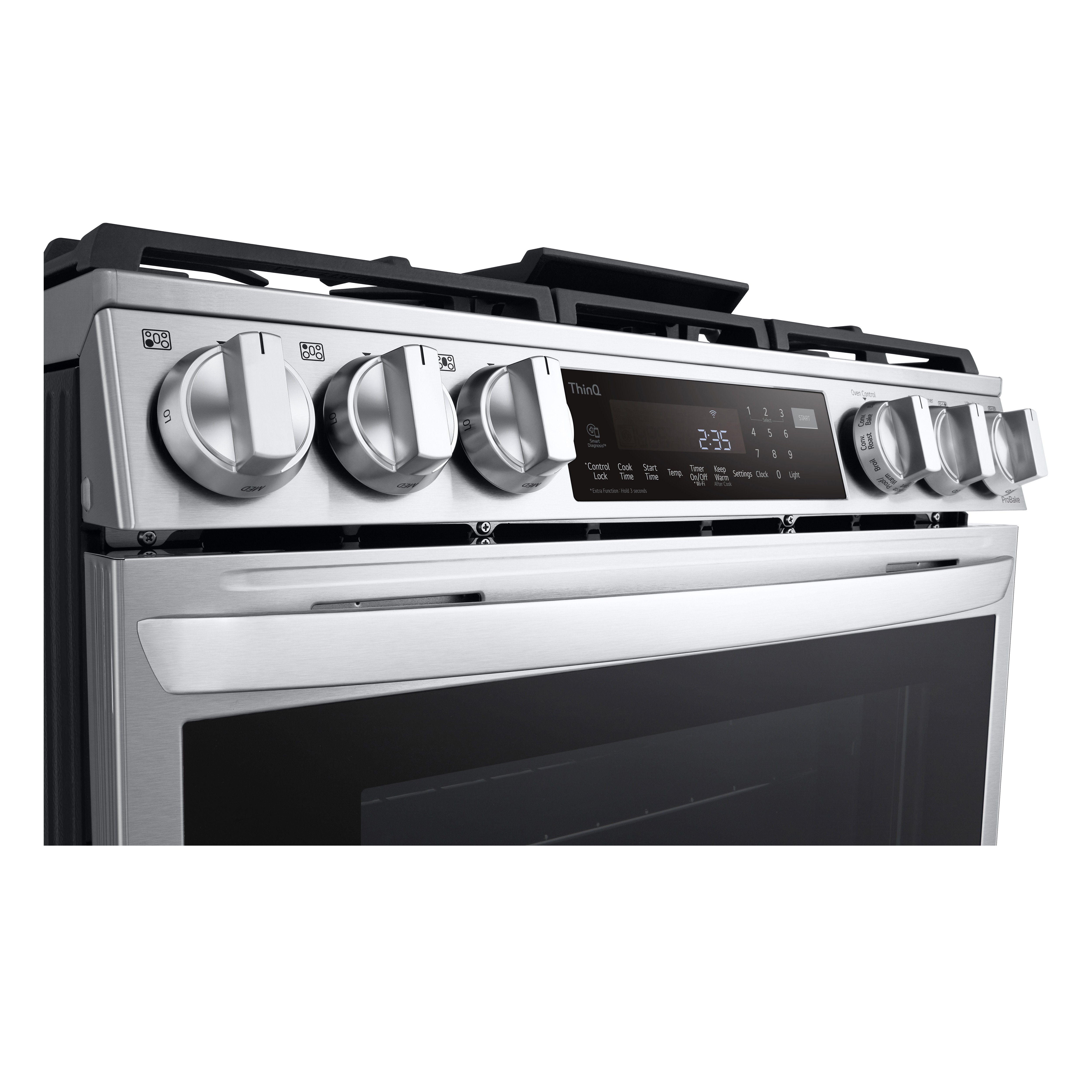 LSGL6335F LG Gas InstaView Range with Air Fry -Stainless Steel-5