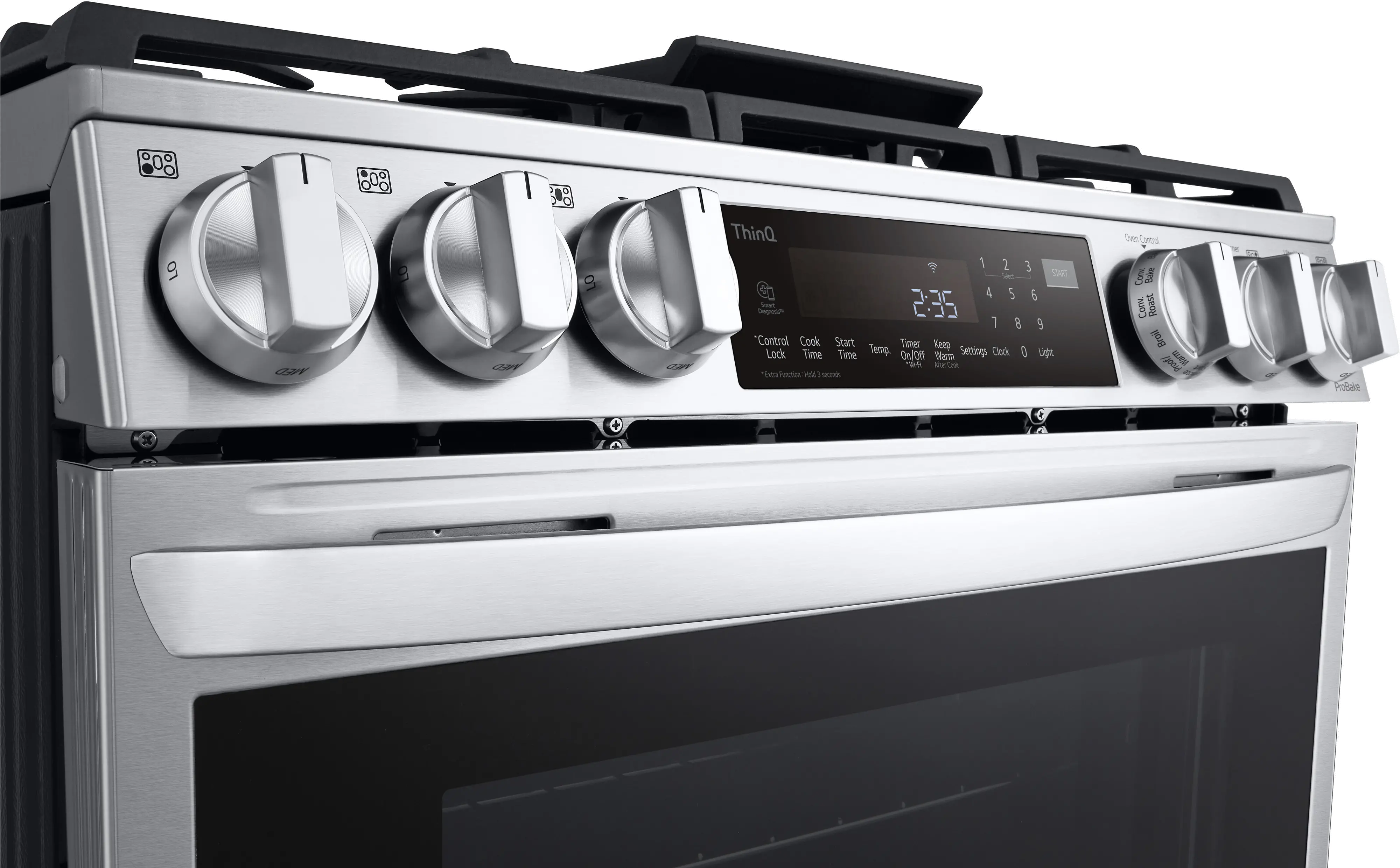 LSGL6335F LG Gas InstaView Range with Air Fry -Stainless Steel-5