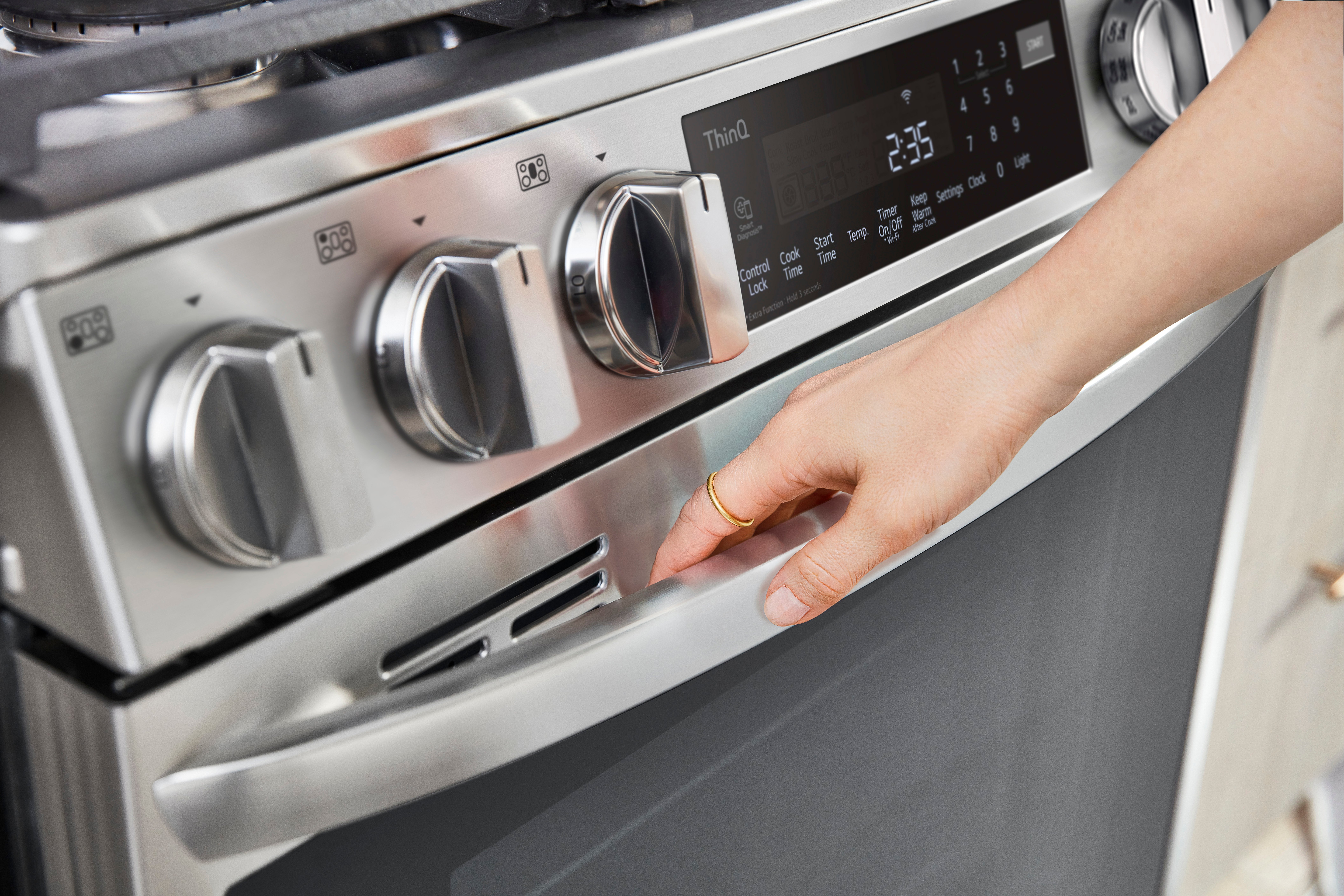 LSGL6335F LG Gas InstaView Range with Air Fry -Stainless Steel-6