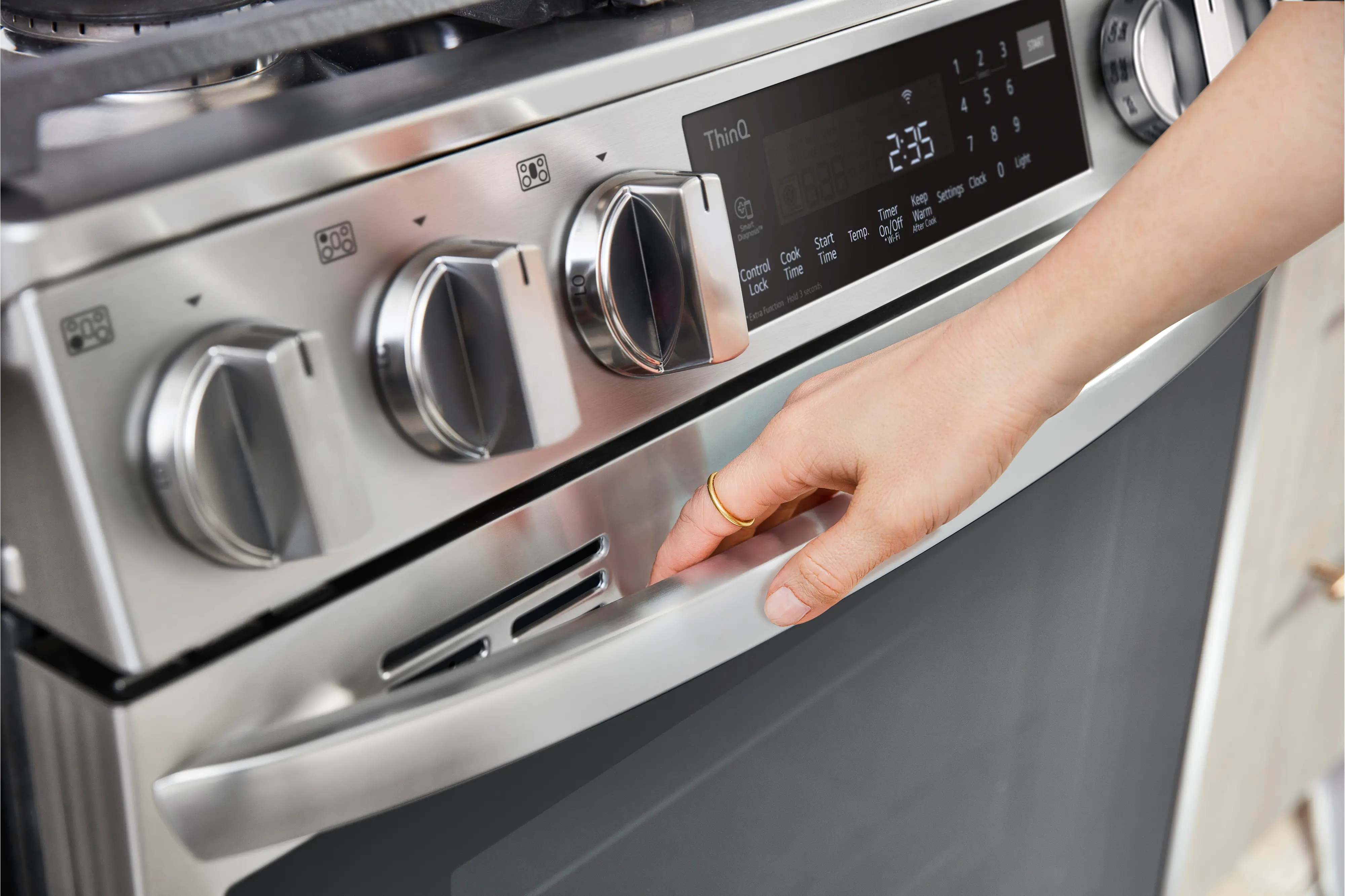 LSGL6335F LG Gas InstaView Range with Air Fry -Stainless Steel-6