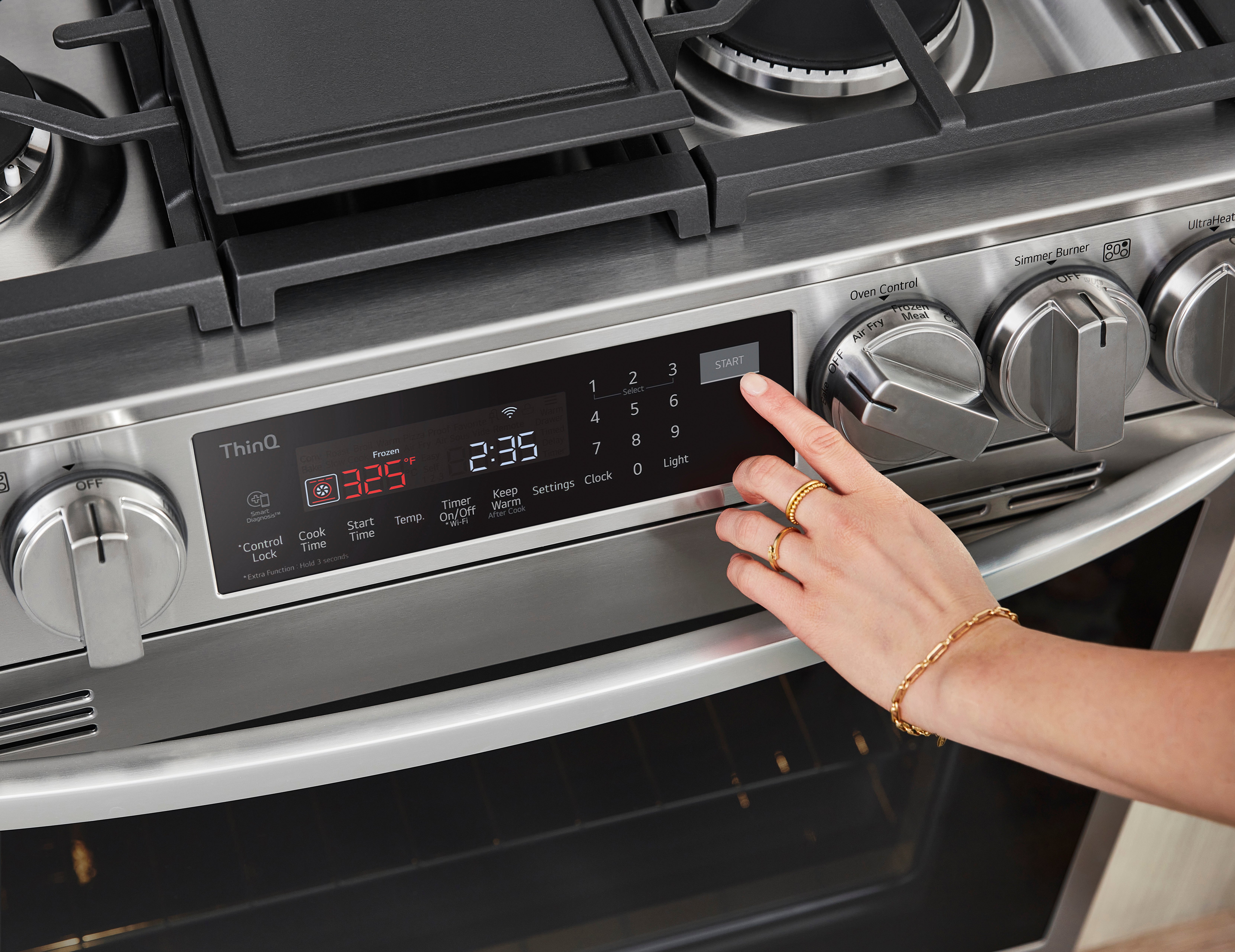 LSGL6335F LG Gas InstaView Range with Air Fry -Stainless Steel-7