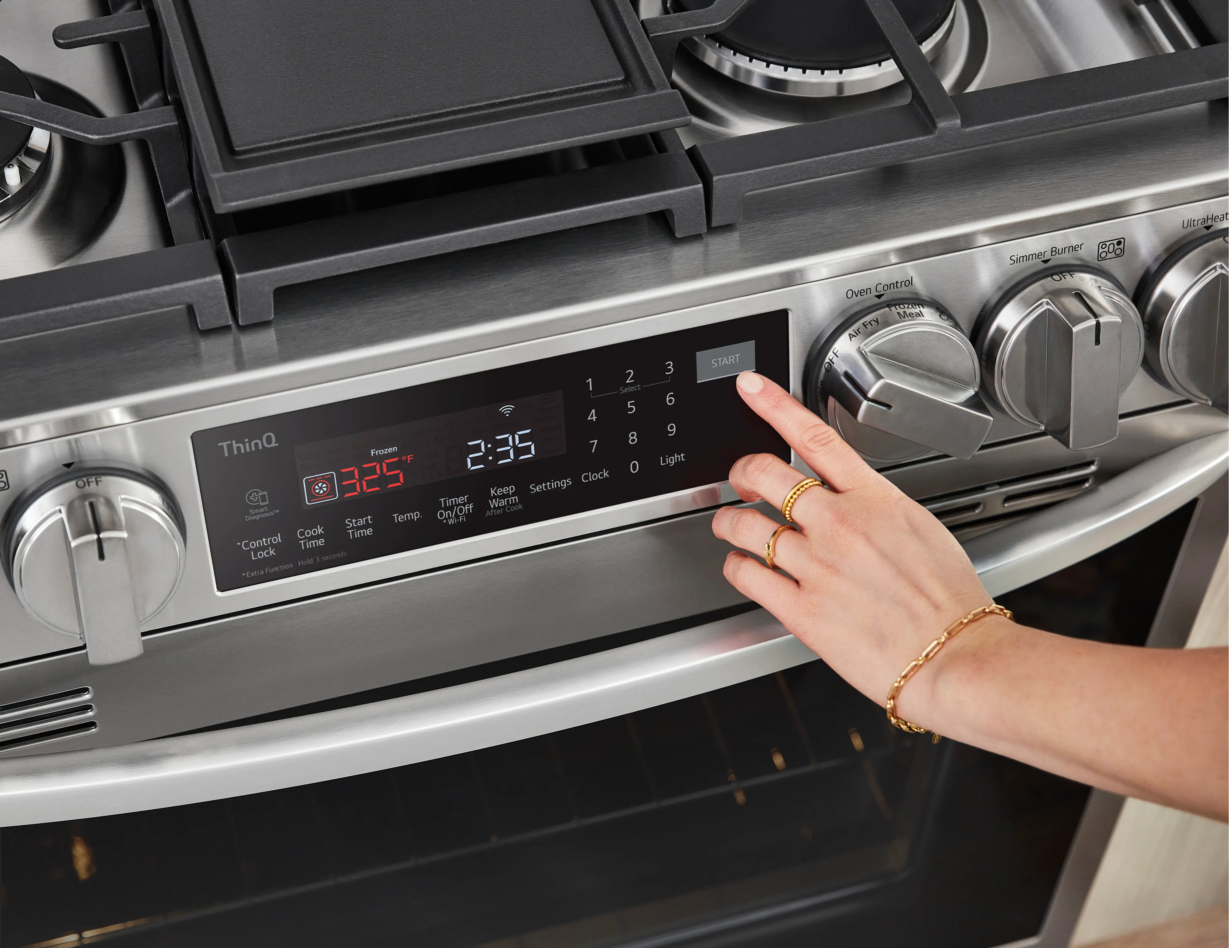 LSGL6335F LG Gas InstaView Range with Air Fry -Stainless Steel-7
