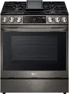 LSGL6335D LG 6.3 cu ft Gas Range with InstaView - Black Stainless Steel