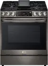 LSGL6335D LG 6.3 cu ft Gas Range with InstaView - Black Stainless Steel