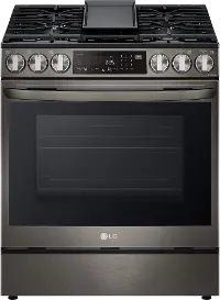 LSGL6335D LG Gas InstaView Range with Air Fry - Black Stainless Steel