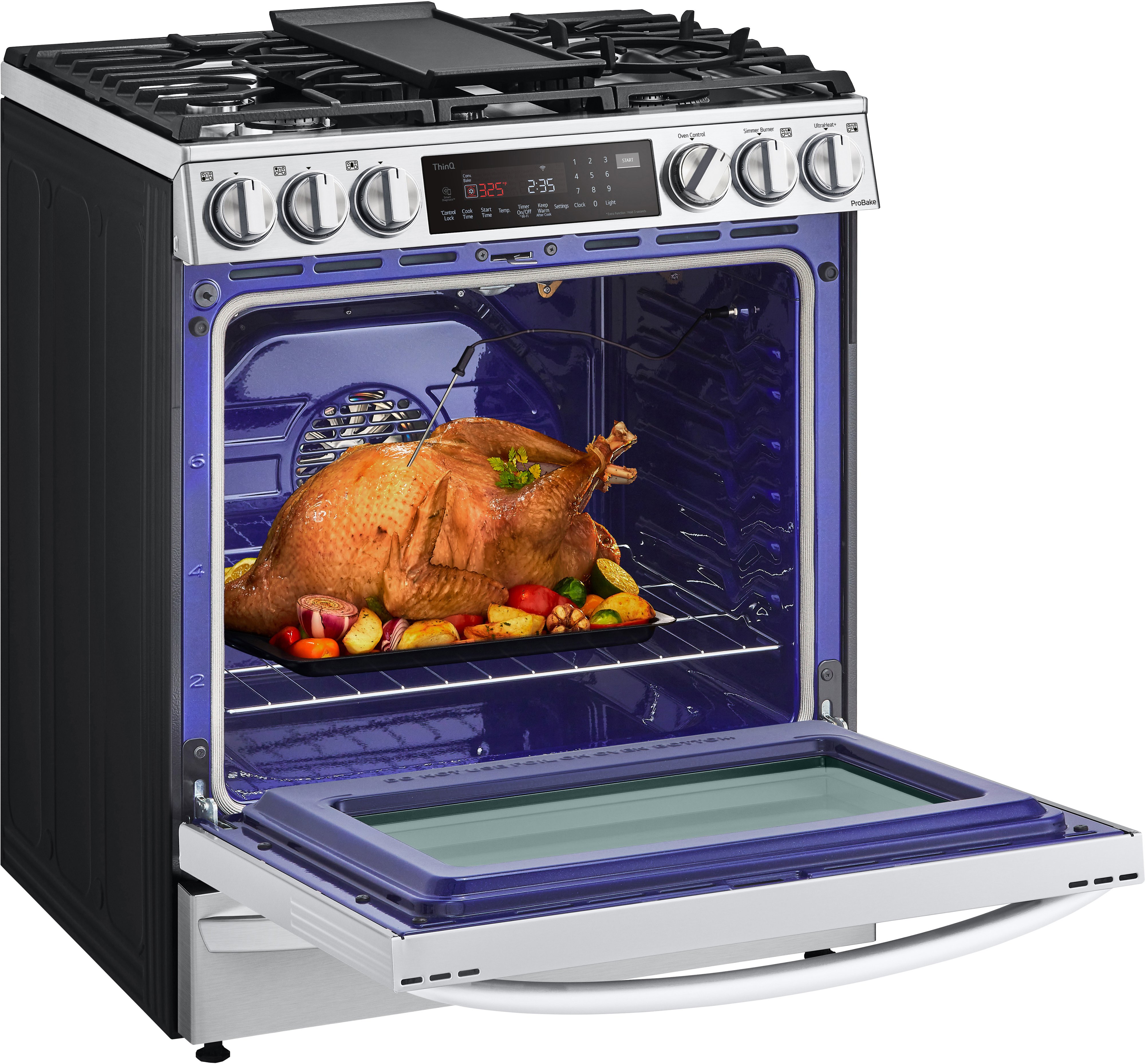 LSGL6337F LG Gas InstaView Range with Air Fry - Stainless Steel-2