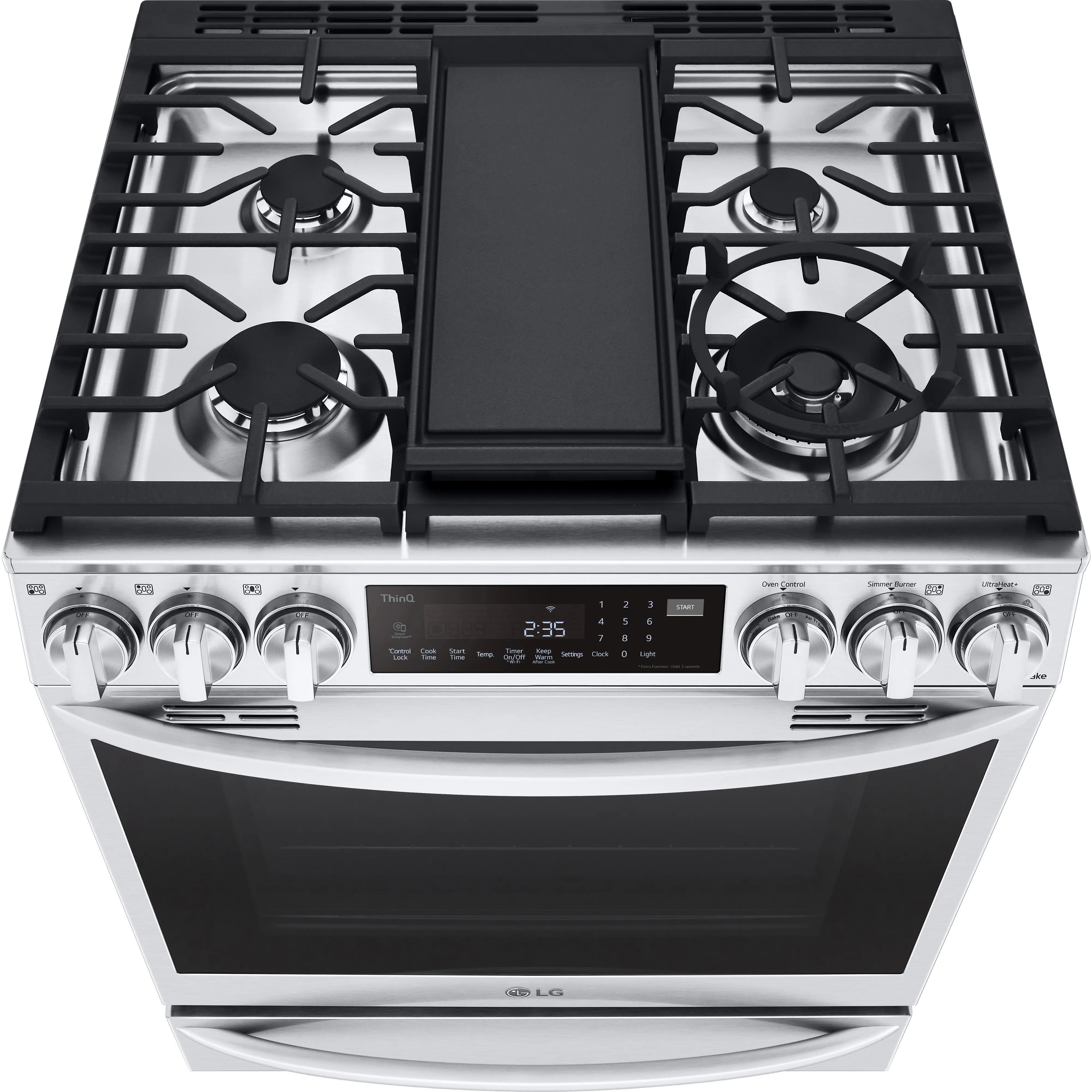 LSGL6337F LG Gas InstaView Range with Air Fry - Stainless Steel-6