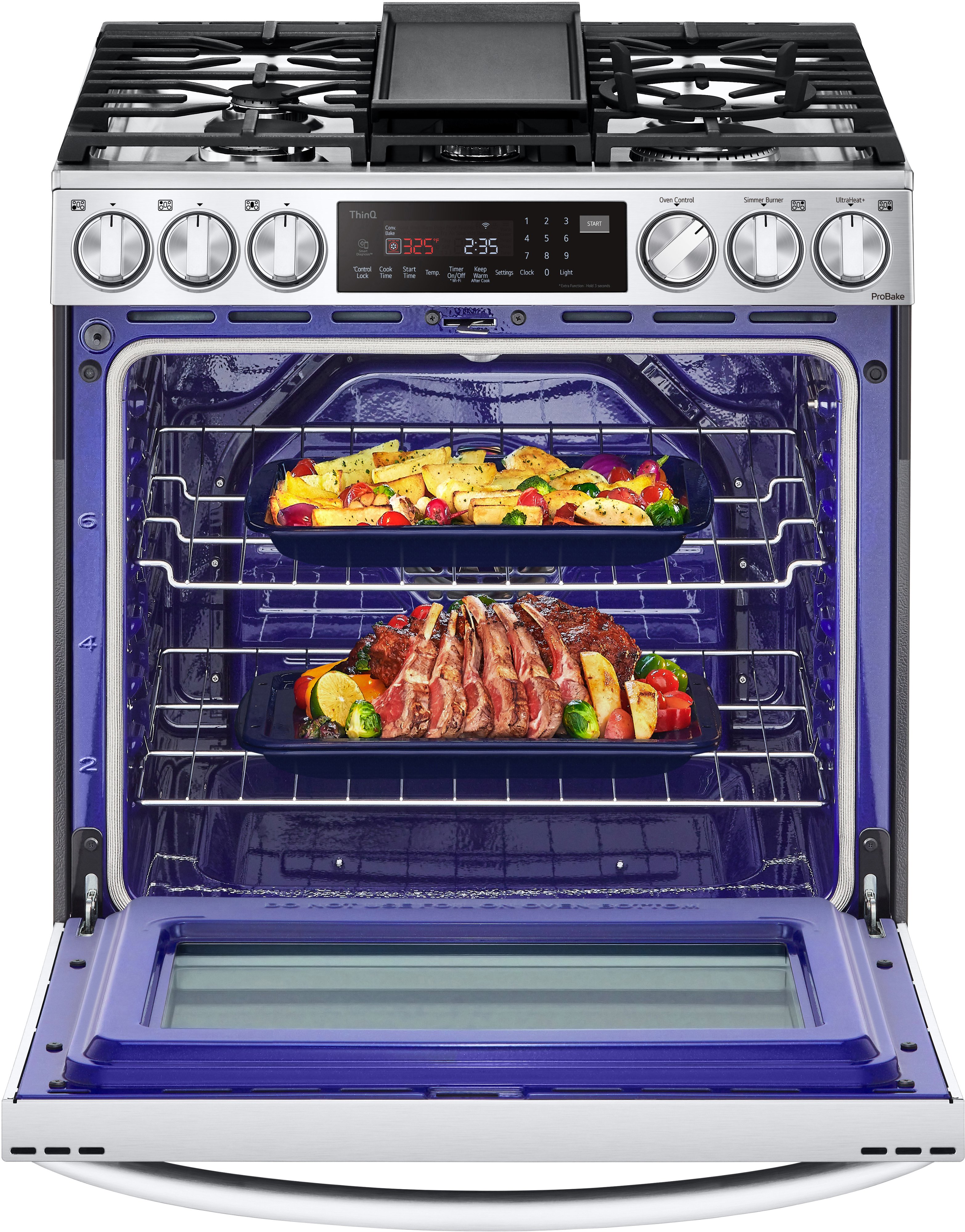 LSGL6337F LG Gas InstaView Range with Air Fry - Stainless Steel-7