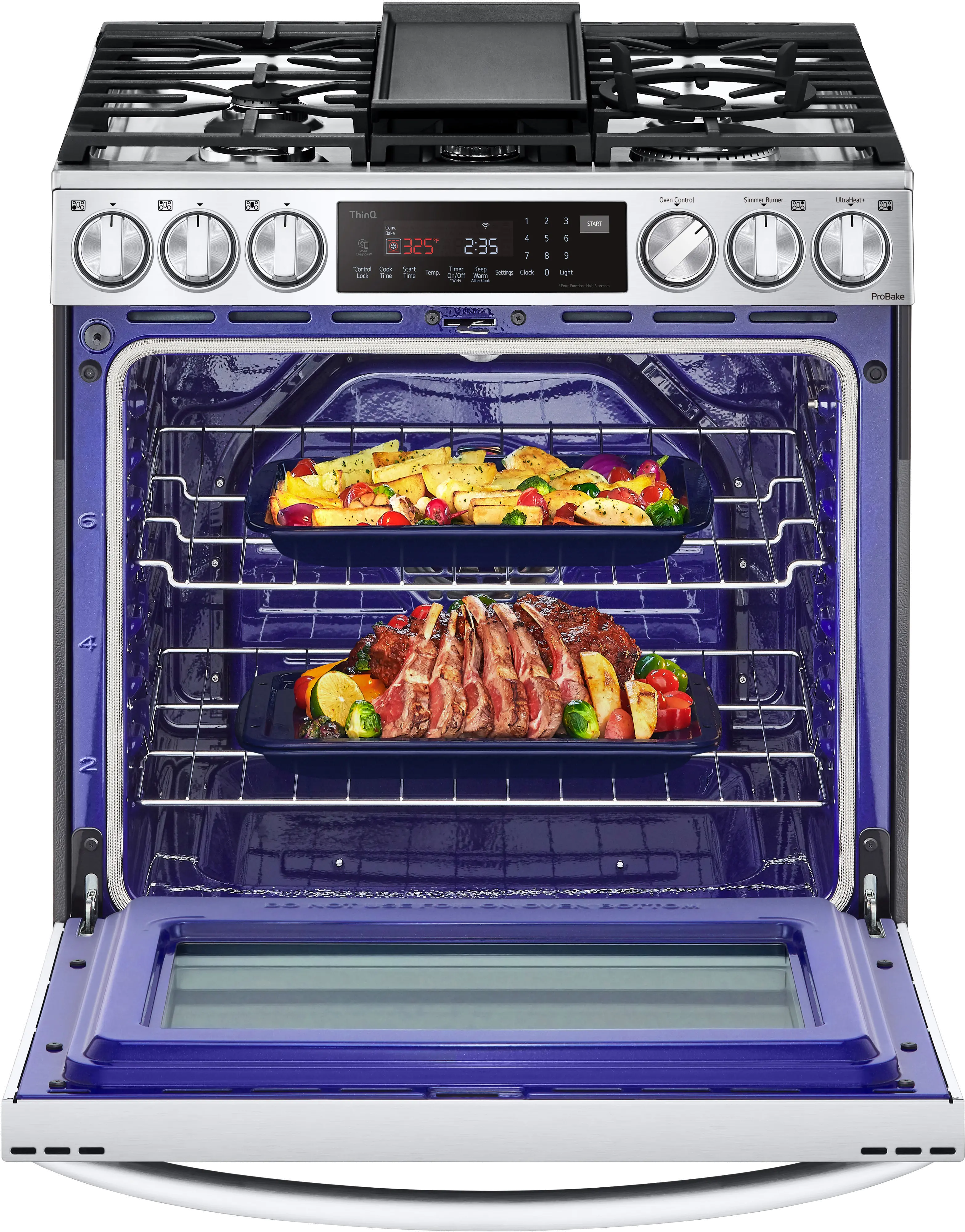 LSGL6337F LG Gas InstaView Range with Air Fry - Stainless Steel-7