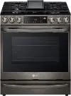 LSGL6337D LG 6.3 cu ft Gas Range with InstaView - Black Stainless Steel