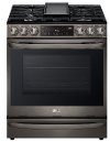 LSGL6337D LG Gas InstaView Range with Air Fry - Black Stainless Steel