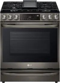 LSGL6337D LG Gas InstaView Range with Air Fry - Black Stainless Steel
