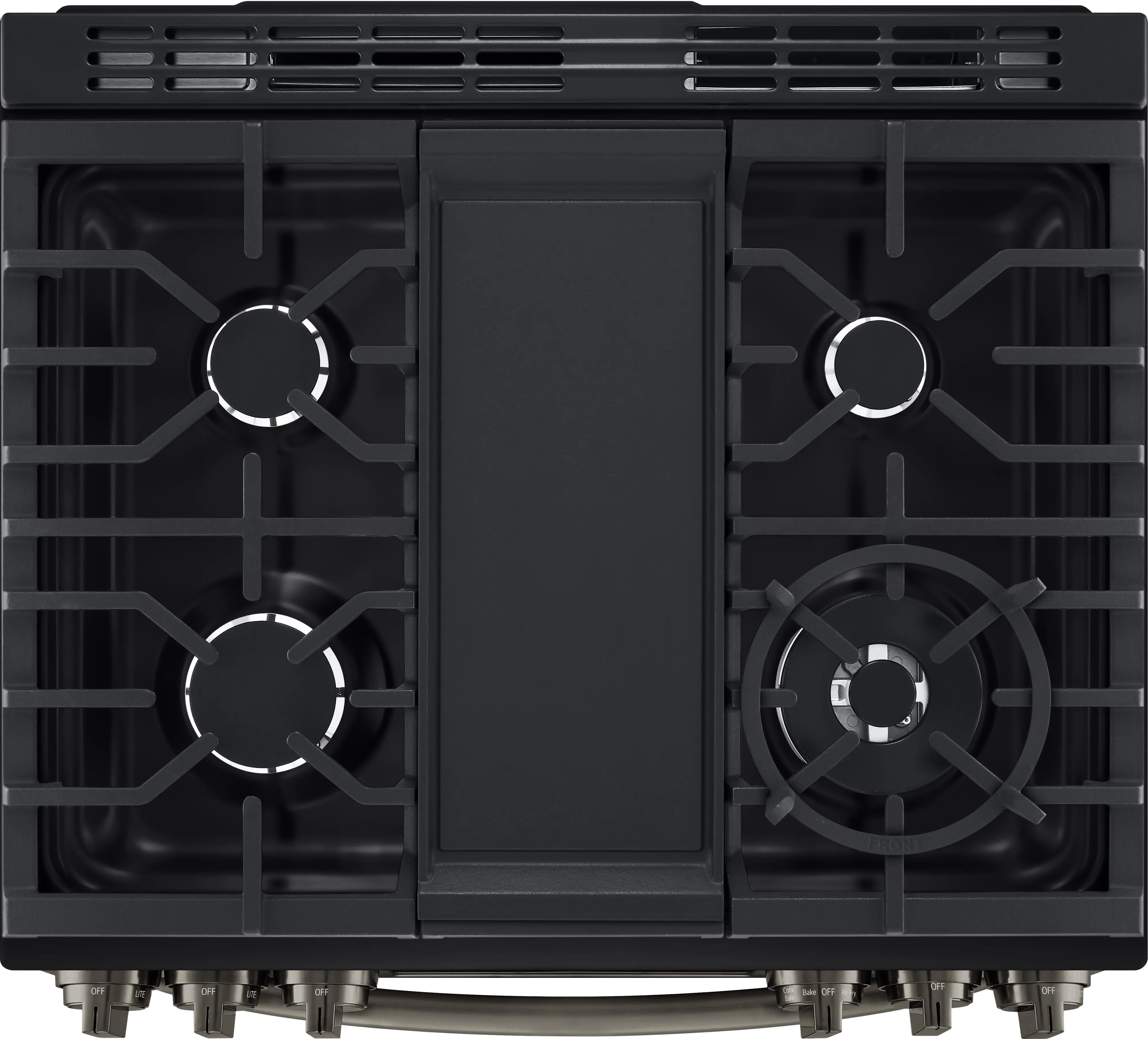 LSGL6337D LG Gas InstaView Range with Air Fry - Black Stainless Steel-2