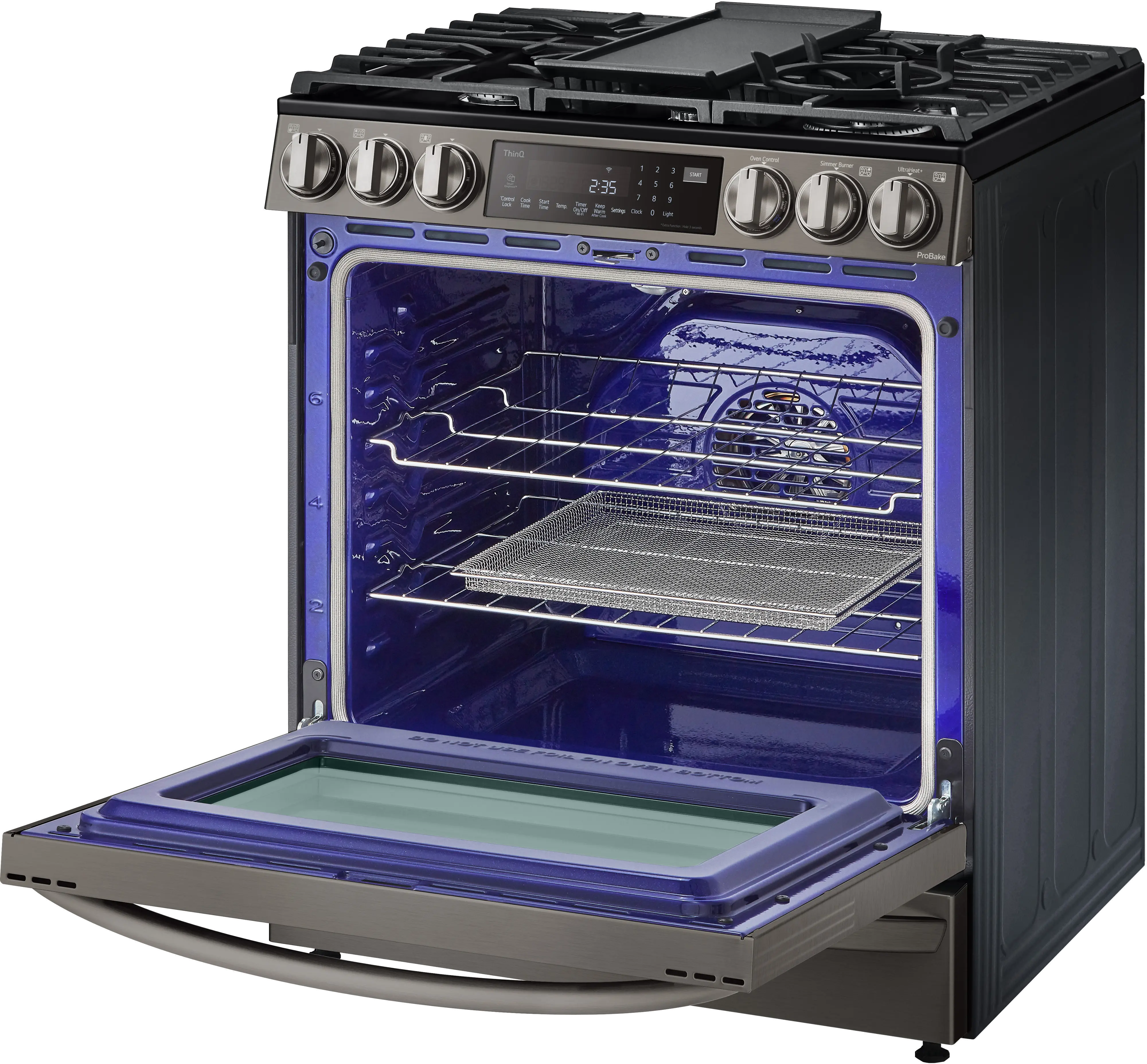 LSGL6337D LG Gas InstaView Range with Air Fry - Black Stainless Steel-5