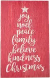 Red 28 Inch Words of Christmas Sign