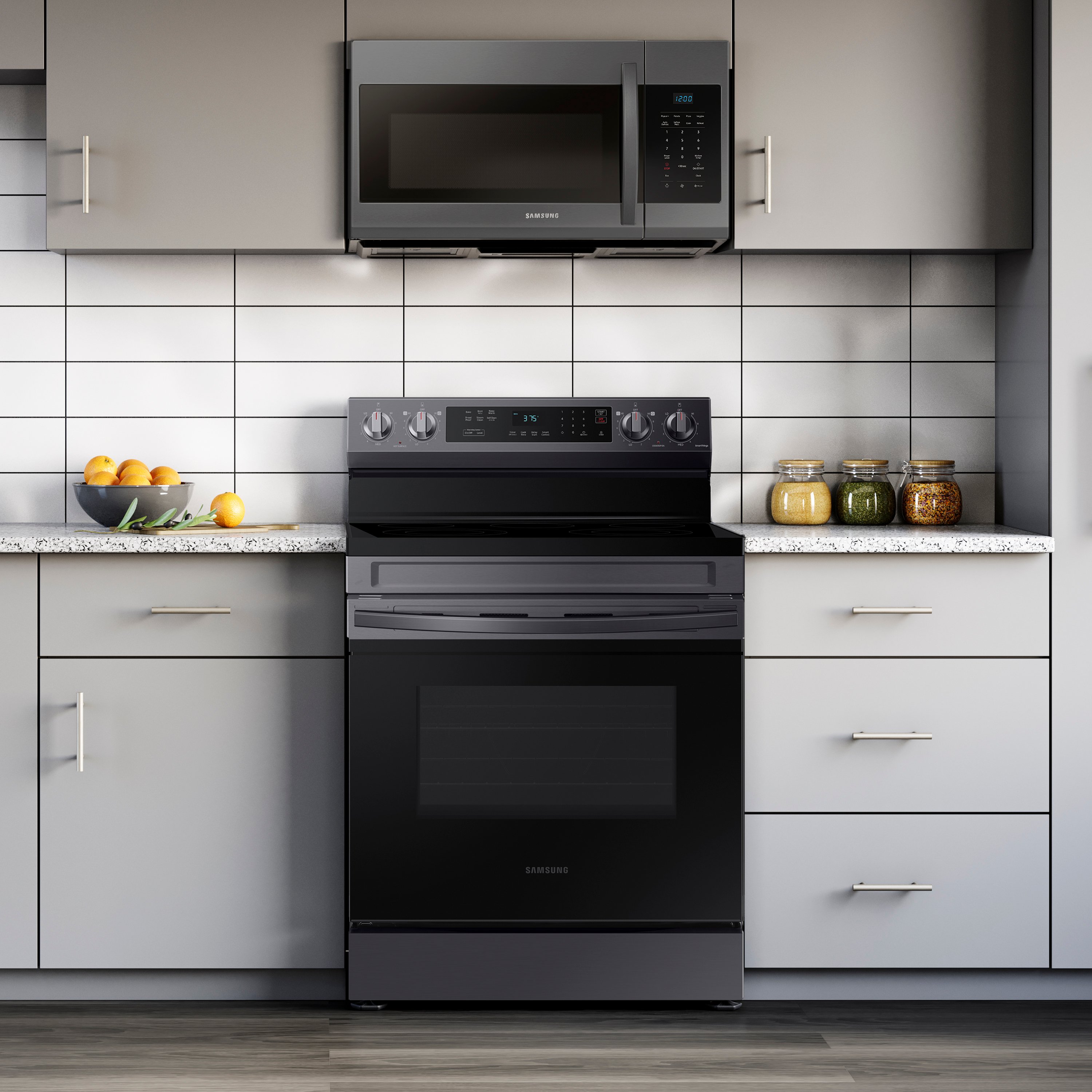 NE63A6311SG Samsung 30 Inch Electric Range - 6.3 cu. ft. Black Stainless Steel-8