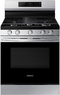 NX60A6311SS Samsung 30 Inch Gas Range with WiFi - 6 cu. ft. Stainless Steel