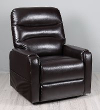 Contemporary Chestnut Brown Power Lift Recliner