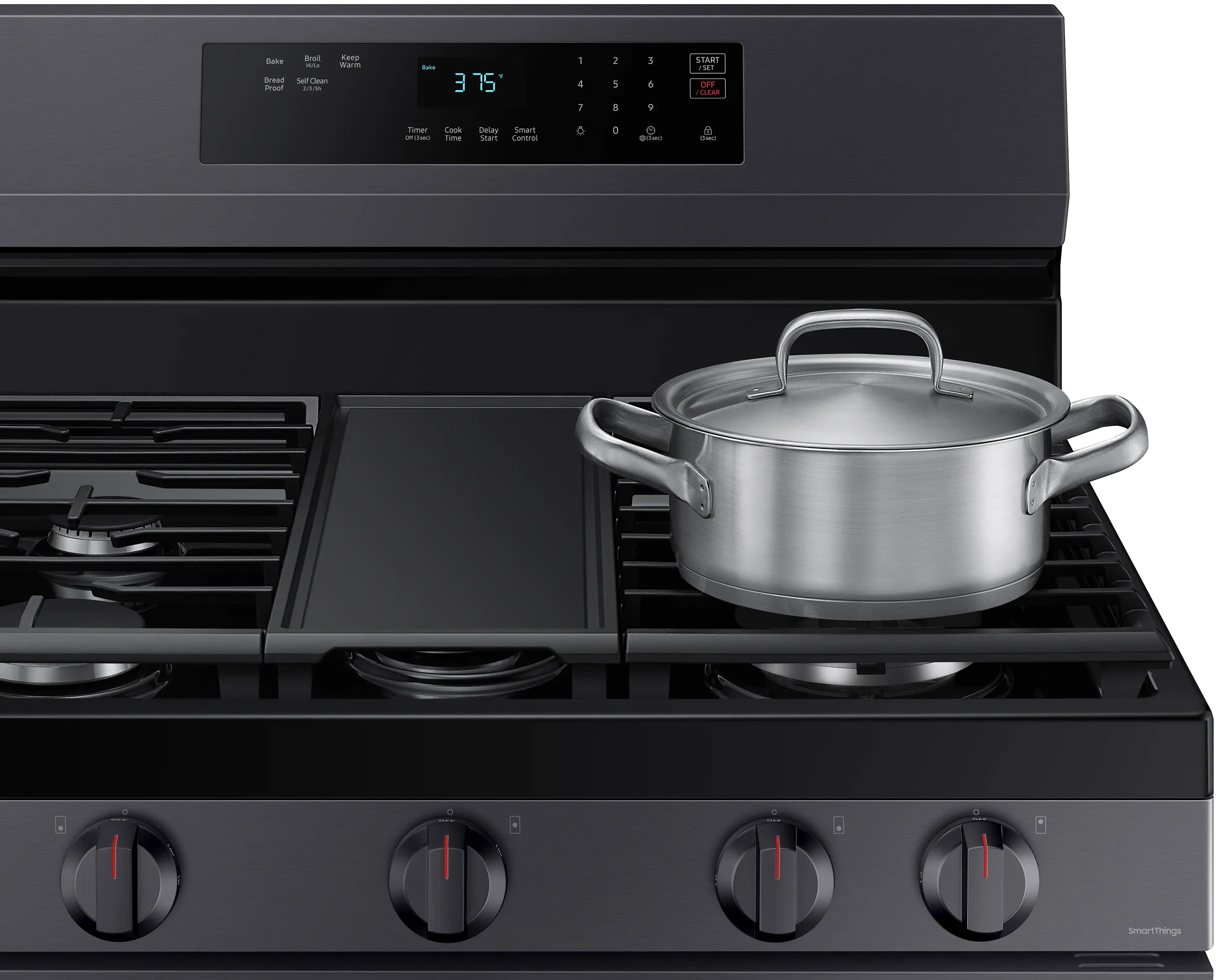 NX60A6311SG Samsung 30 Inch Gas Range with WiFi - 6 cu. ft. Black Stainless Steel-4
