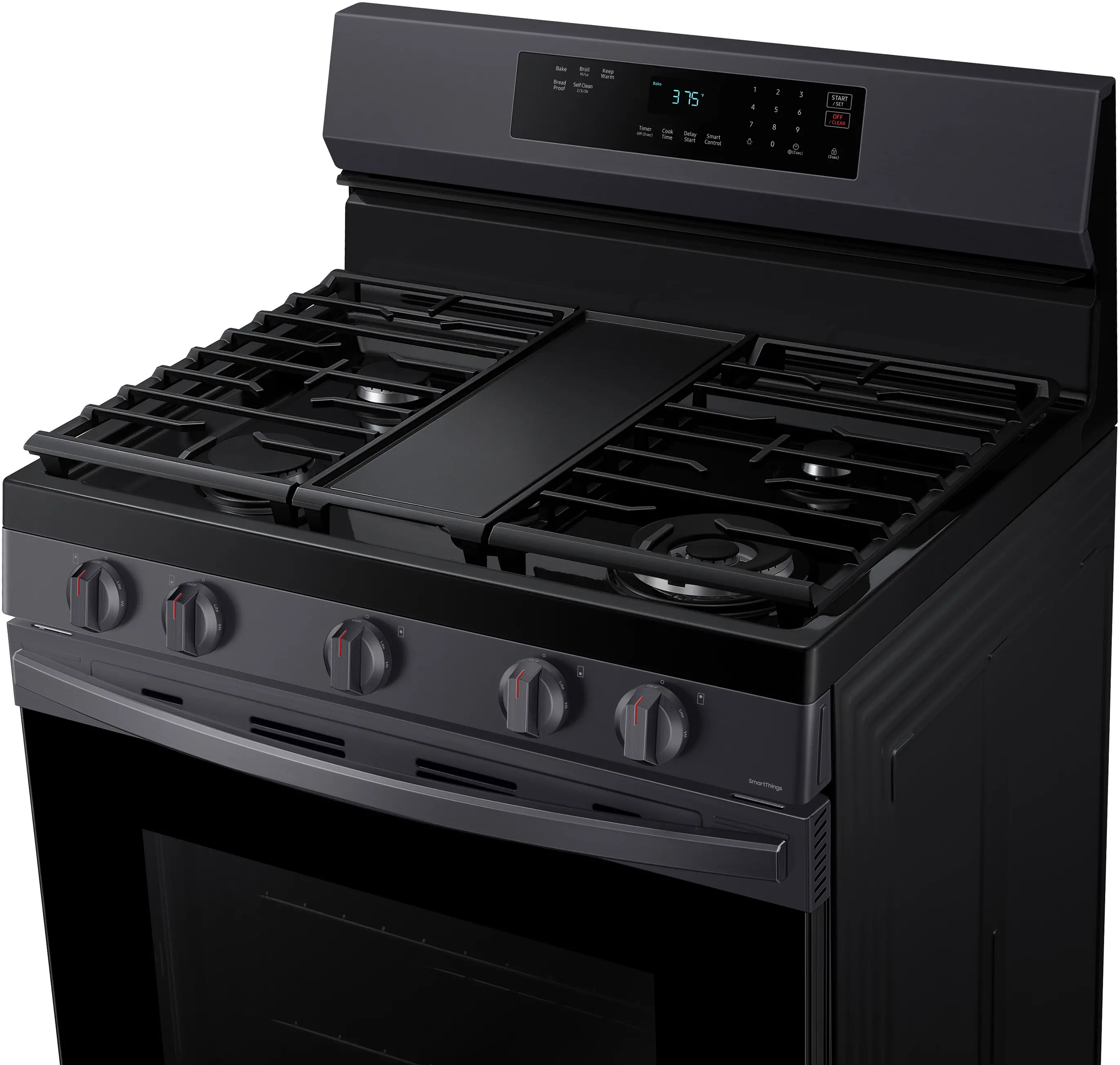 NX60A6311SG Samsung 30 Inch Gas Range with WiFi - 6 cu. ft. Black Stainless Steel-5