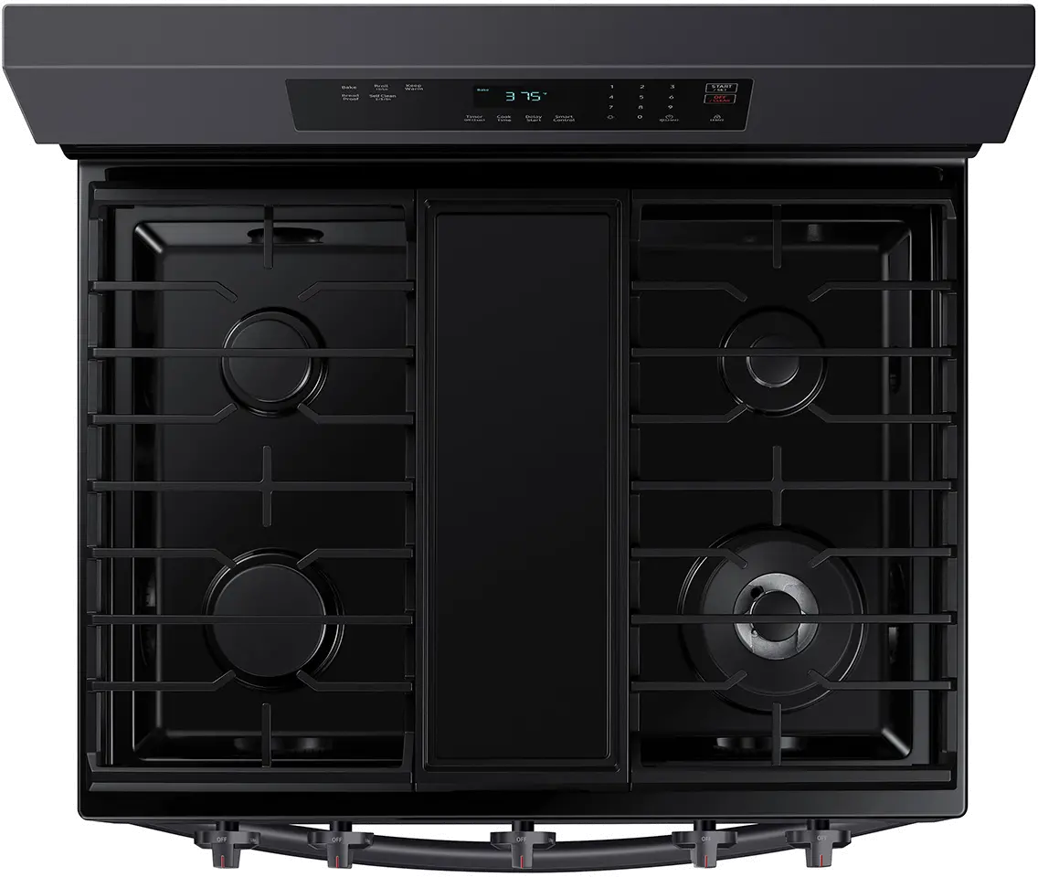 NX60A6311SG Samsung 30 Inch Gas Range with WiFi - 6 cu. ft. Black Stainless Steel-6