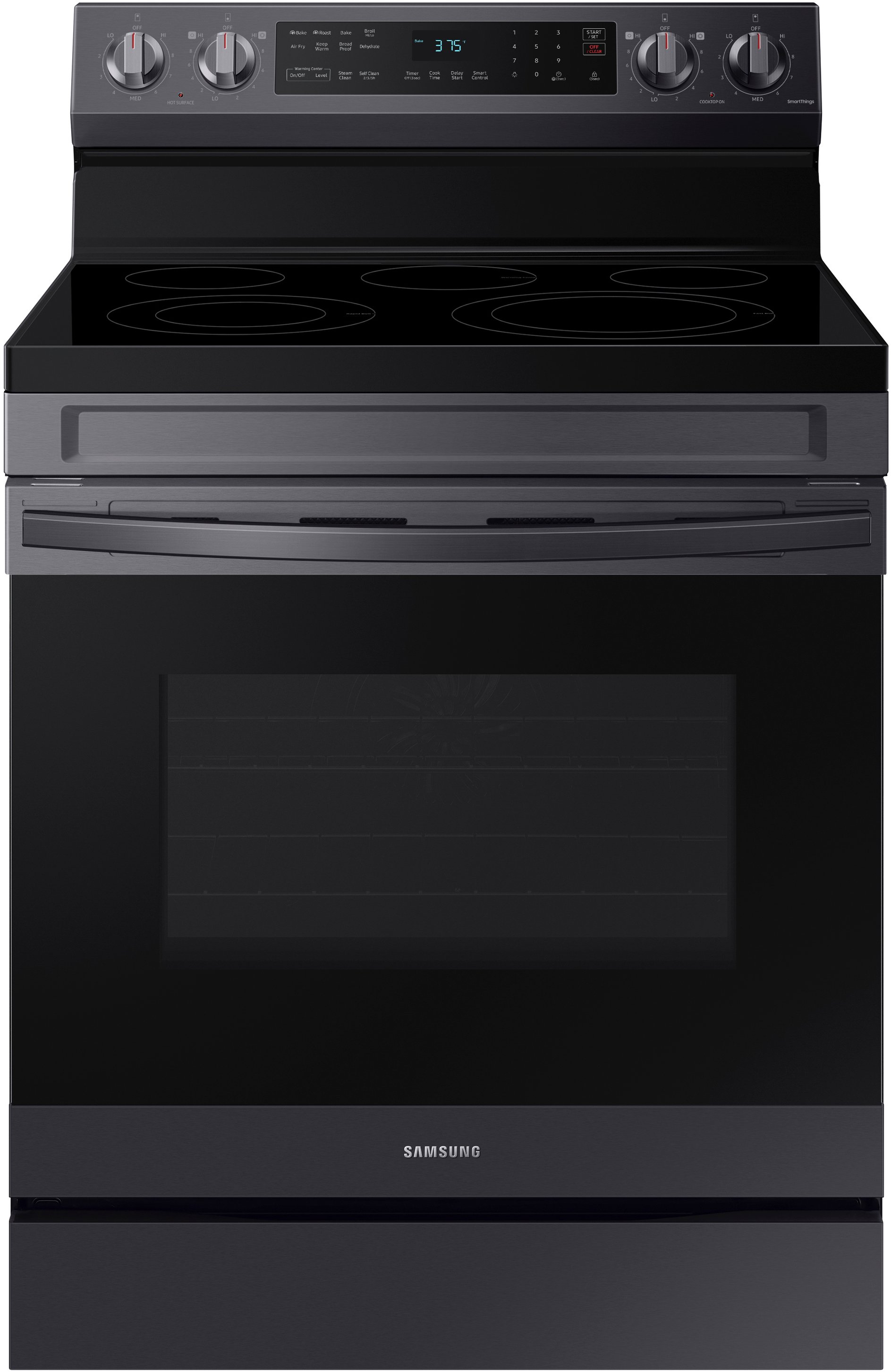 NE63A6511SG Samsung 30 Inch Electric Range with Convection and Air Fry - 6.3 cu. ft. Black Stainless Steel-1