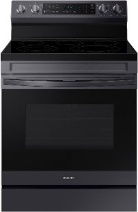 NE63A6511SG Samsung 30 Inch Electric Range with Convection and Air Fry - 6.3 cu. ft. Black Stainless Steel