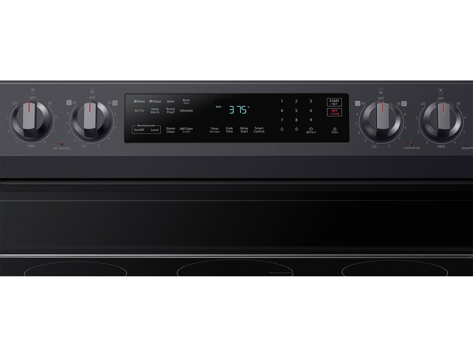 NE63A6511SG Samsung 30 Inch Electric Range with Convection and Air Fry - 6.3 cu. ft. Black Stainless Steel-3