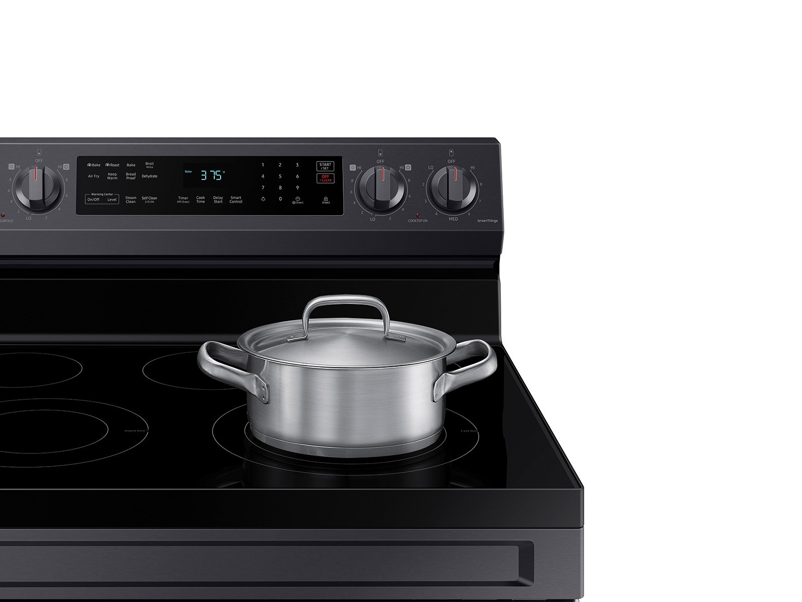 NE63A6511SG Samsung 30 Inch Electric Range with Convection and Air Fry - 6.3 cu. ft. Black Stainless Steel-5