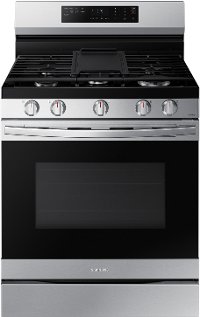 NX60A6511SS Samsung Gas Range with Air Fry and Smart Features - 30-Inch, 6 cu. ft. Stainless Steel-1