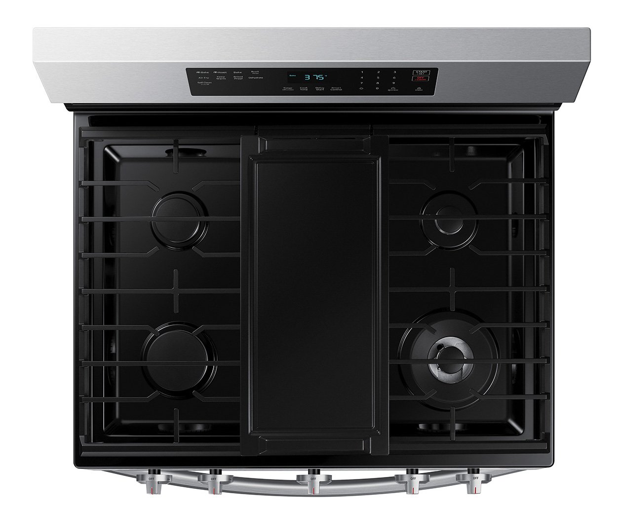 NX60A6511SS Samsung Gas Range with Air Fry and Smart Features - 30-Inch, 6 cu. ft. Stainless Steel-2
