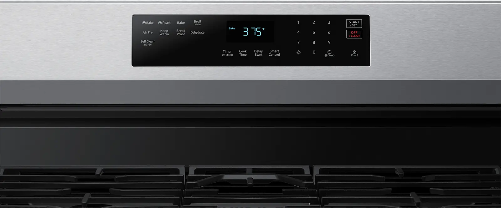 NX60A6511SS Samsung Gas Range with Air Fry and Smart Features - 30-Inch, 6 cu. ft. Stainless Steel-3