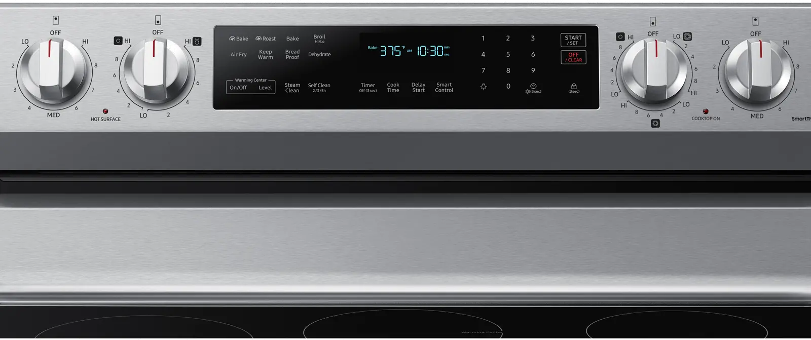 NE63A6711SS Samsung 30 Inch Electric Range with Convection and Air Fry - 6.3 cu ft Stainless Steel-3
