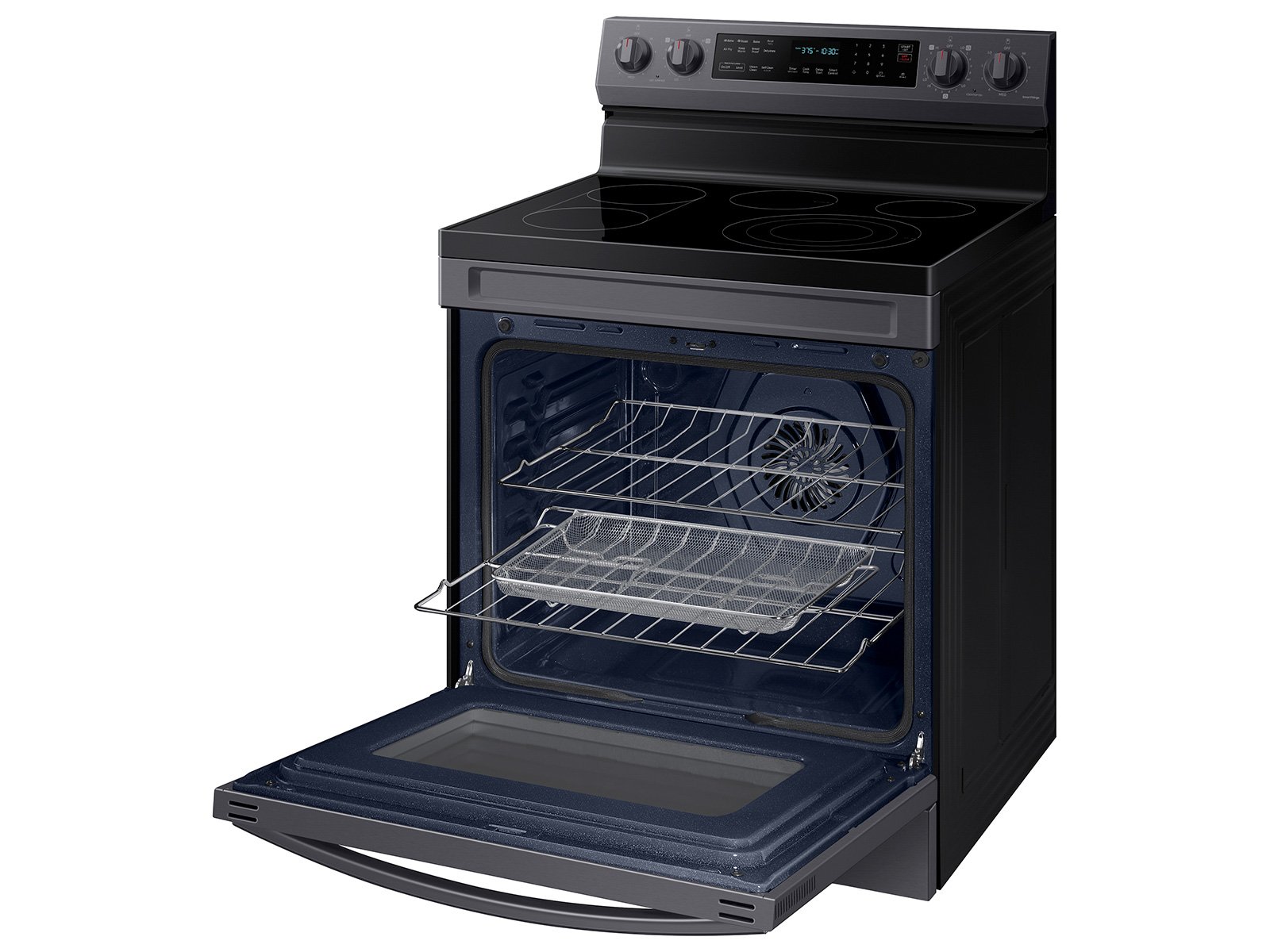 NE63A6711SG Samsung 30 Inch Electric Range with Convection and Air Fry - 6.3 cu. ft. Black Stainless Steel-4