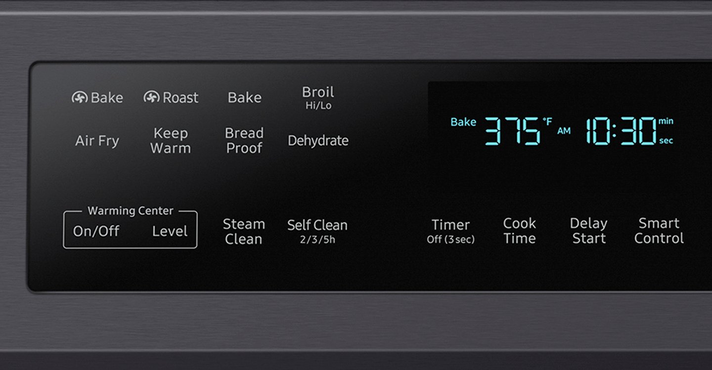 NE63A6711SG Samsung 30 Inch Electric Range with Convection and Air Fry - 6.3 cu. ft. Black Stainless Steel-5