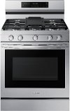 NX60A6711SS Samsung Gas Range with Air Fry, Convection, and Stainless Steel Cooktop - 30-Inch, 6 cu. ft. Stainless Steel