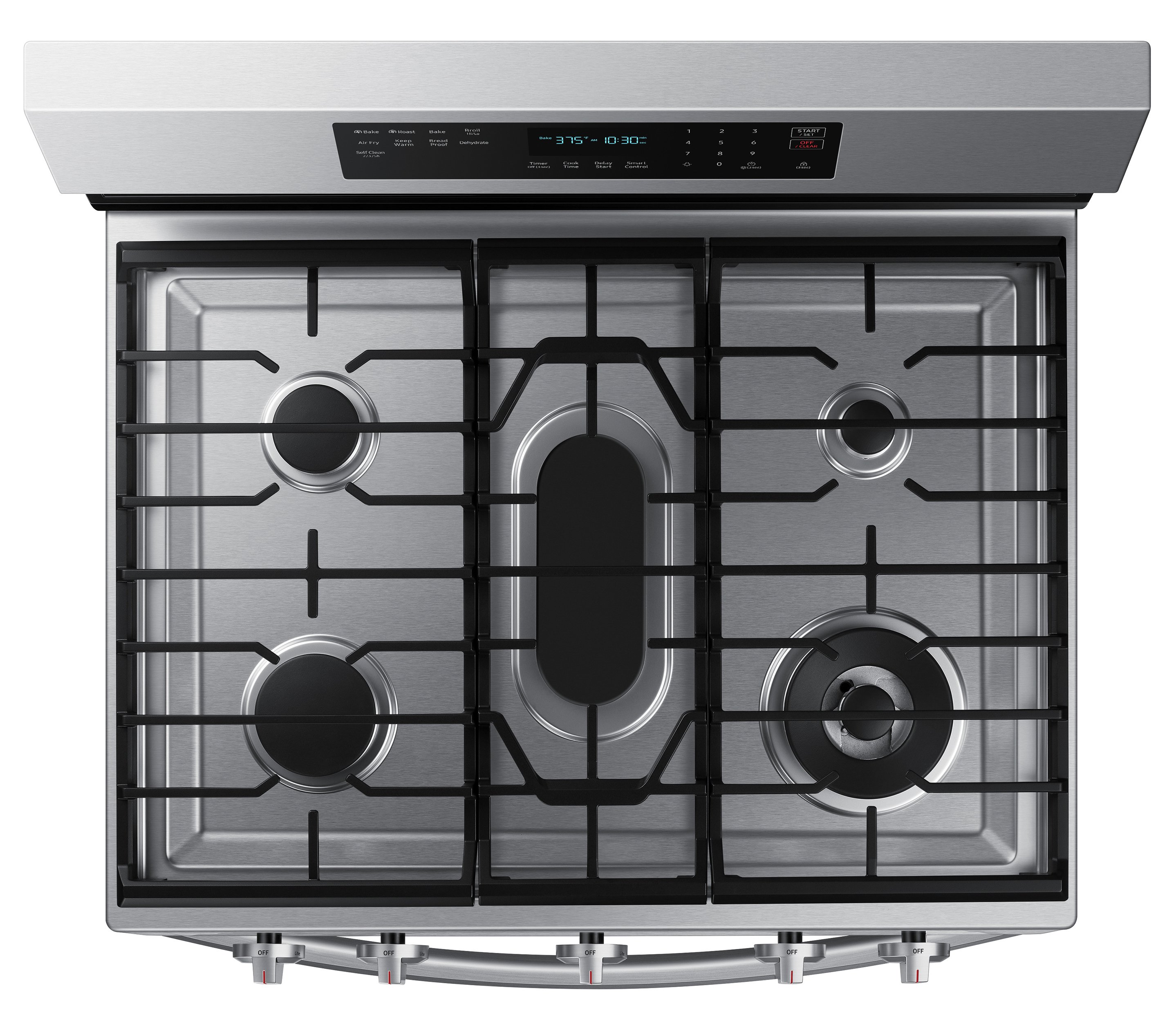 NX60A6711SS Samsung Gas Range with Air Fry, Convection, and Stainless Steel Cooktop - 30-Inch, 6 cu. ft. Stainless Steel-2