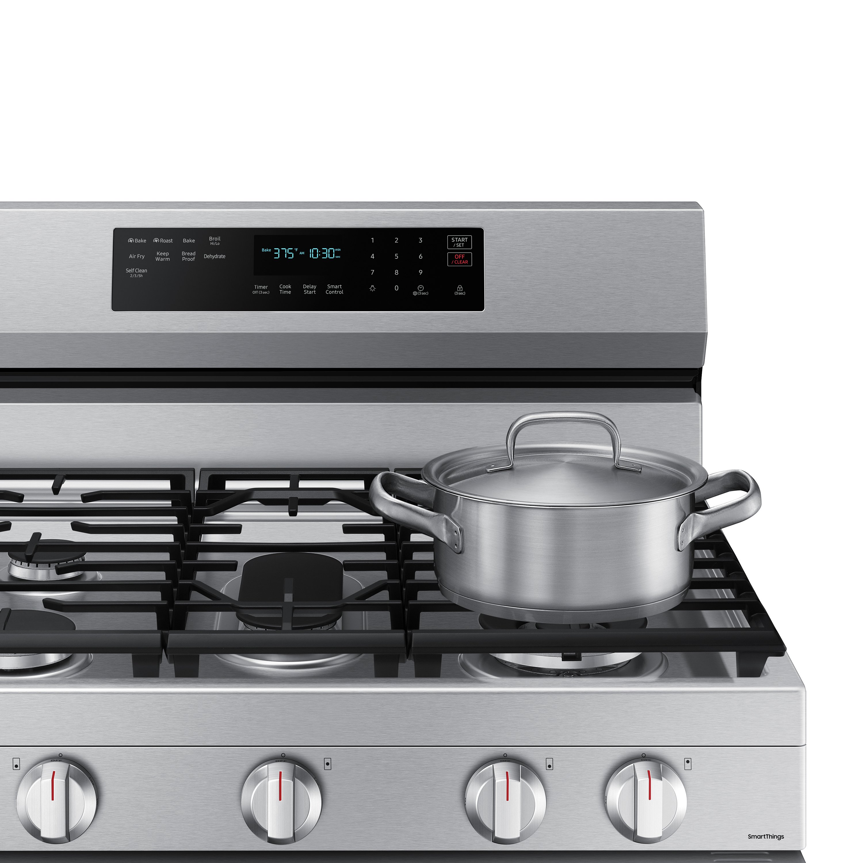 NX60A6711SS Samsung Gas Range with Air Fry, Convection, and Stainless Steel Cooktop - 30-Inch, 6 cu. ft. Stainless Steel-3